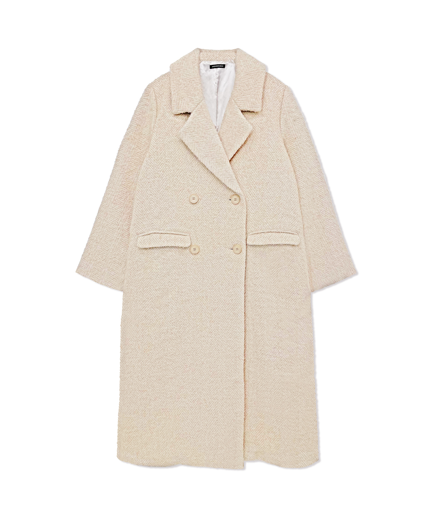 ウールツィードロングコート