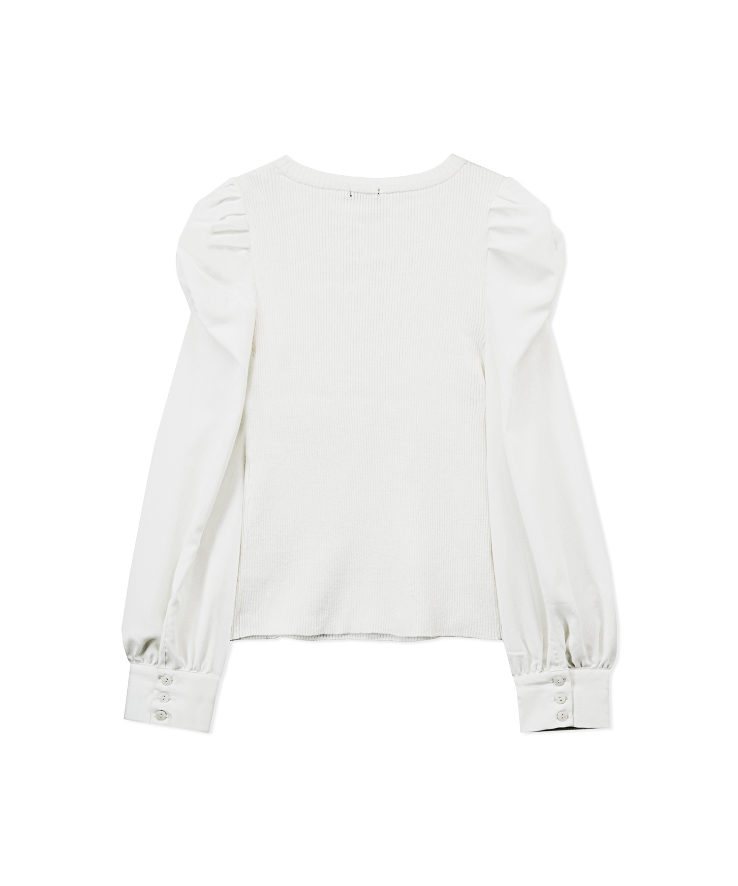 ブラウススリーブニット