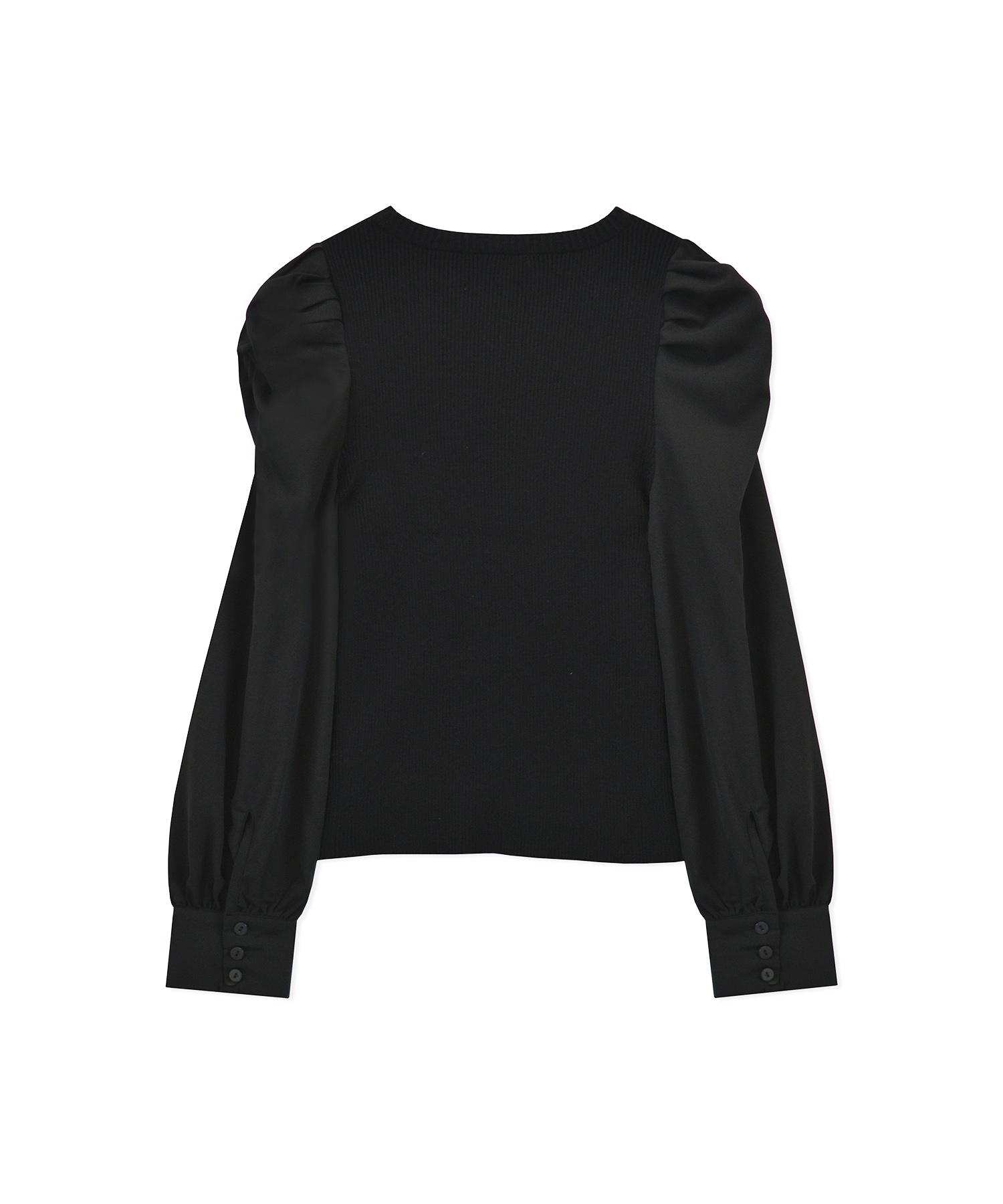 ブラウススリーブニット