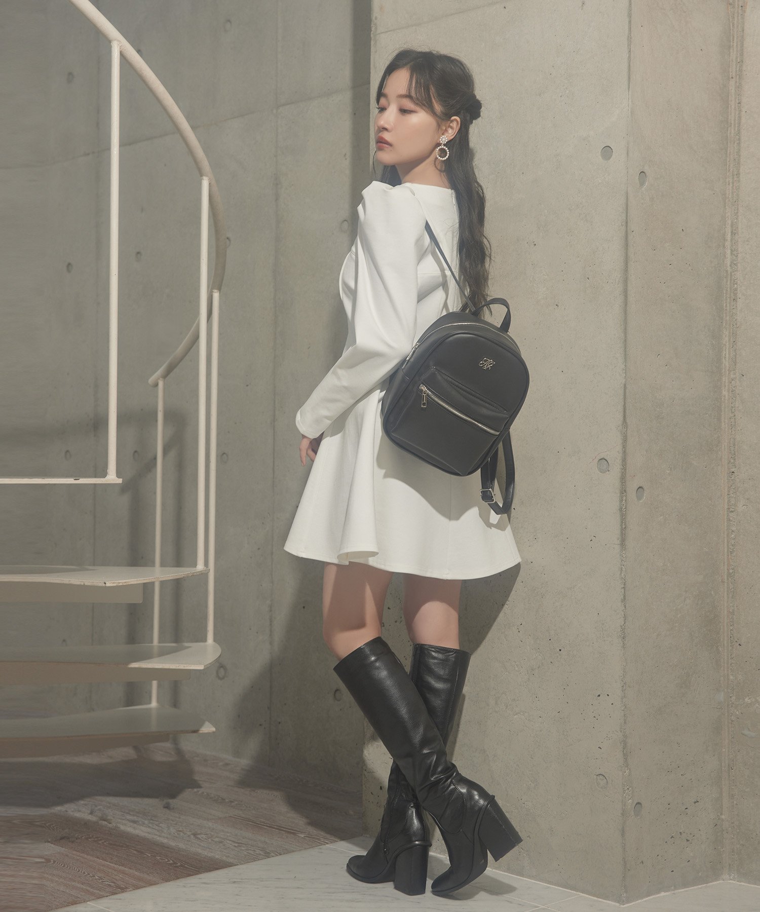 フェイクレザーリュック