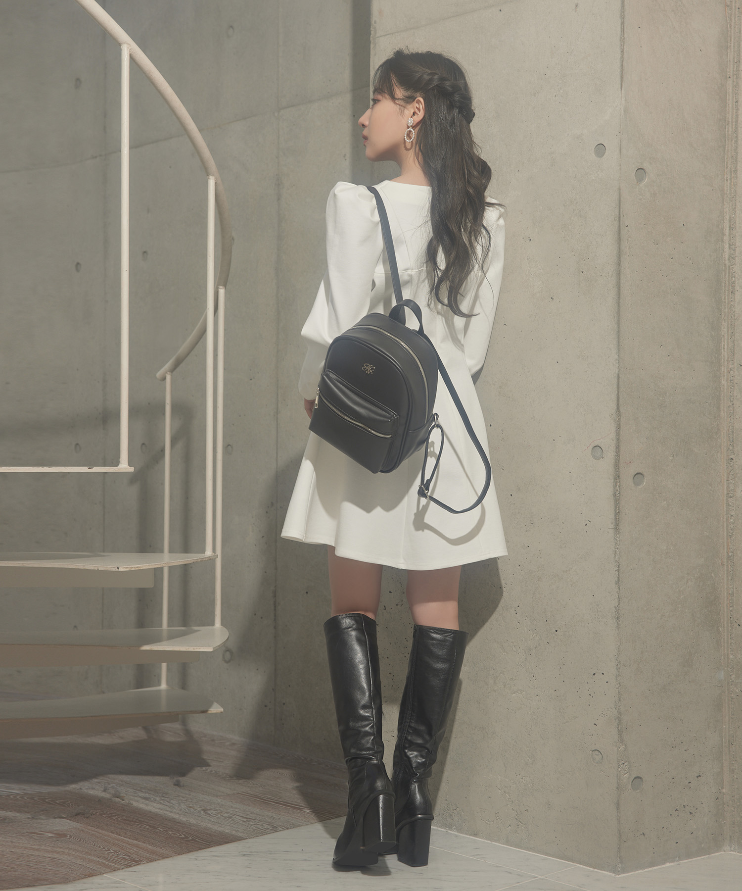 フェイクレザーリュック