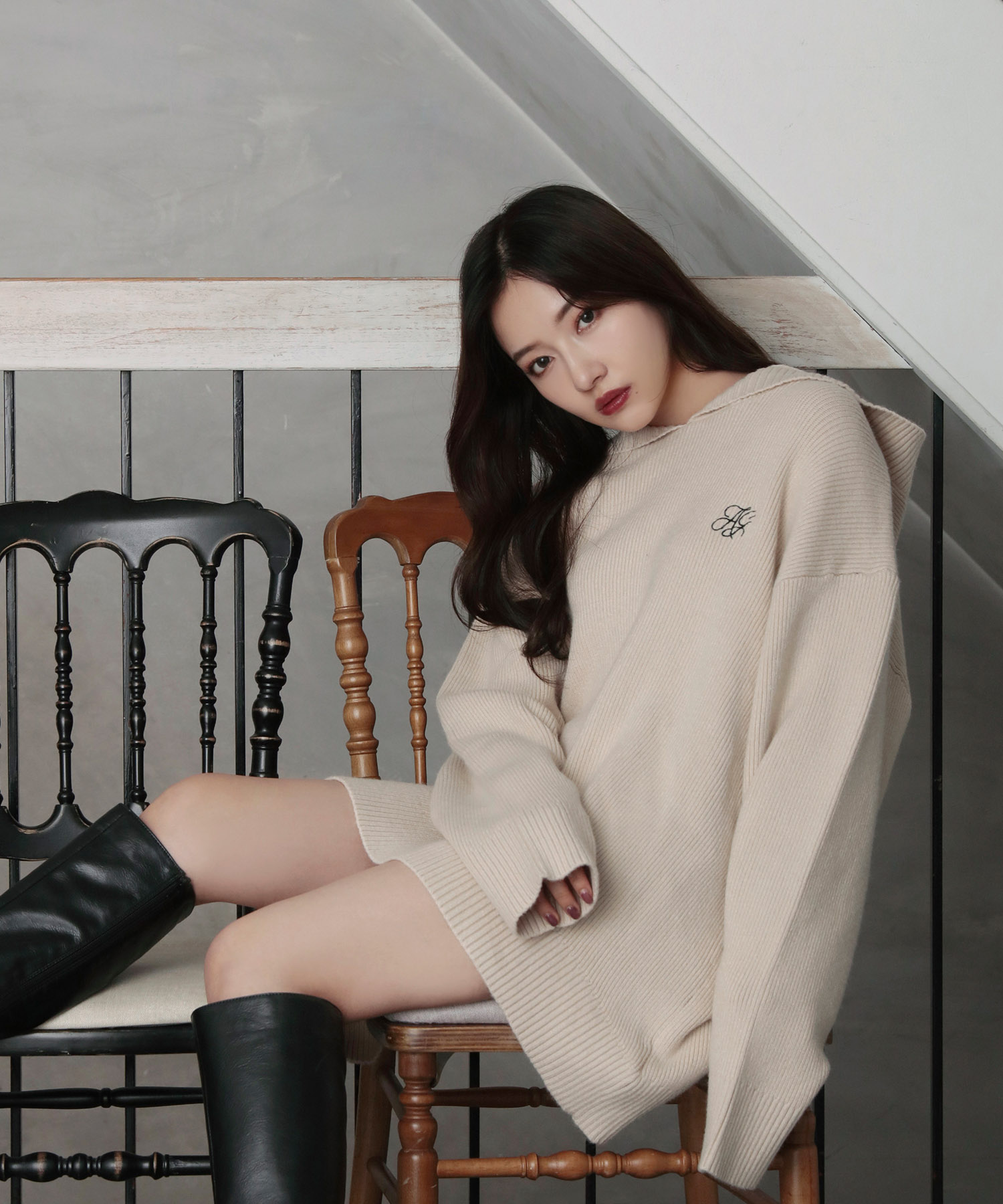 UNISEX ニットパーカー