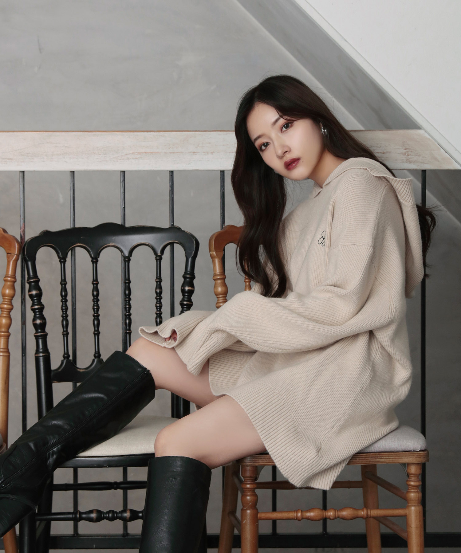 UNISEX ニットパーカー