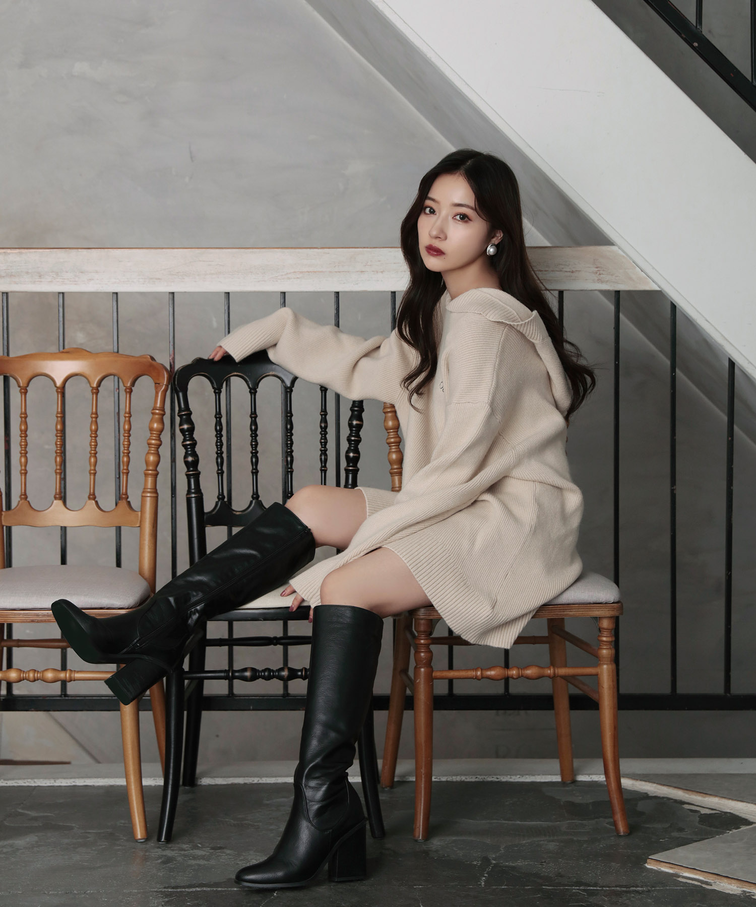 UNISEX ニットパーカー