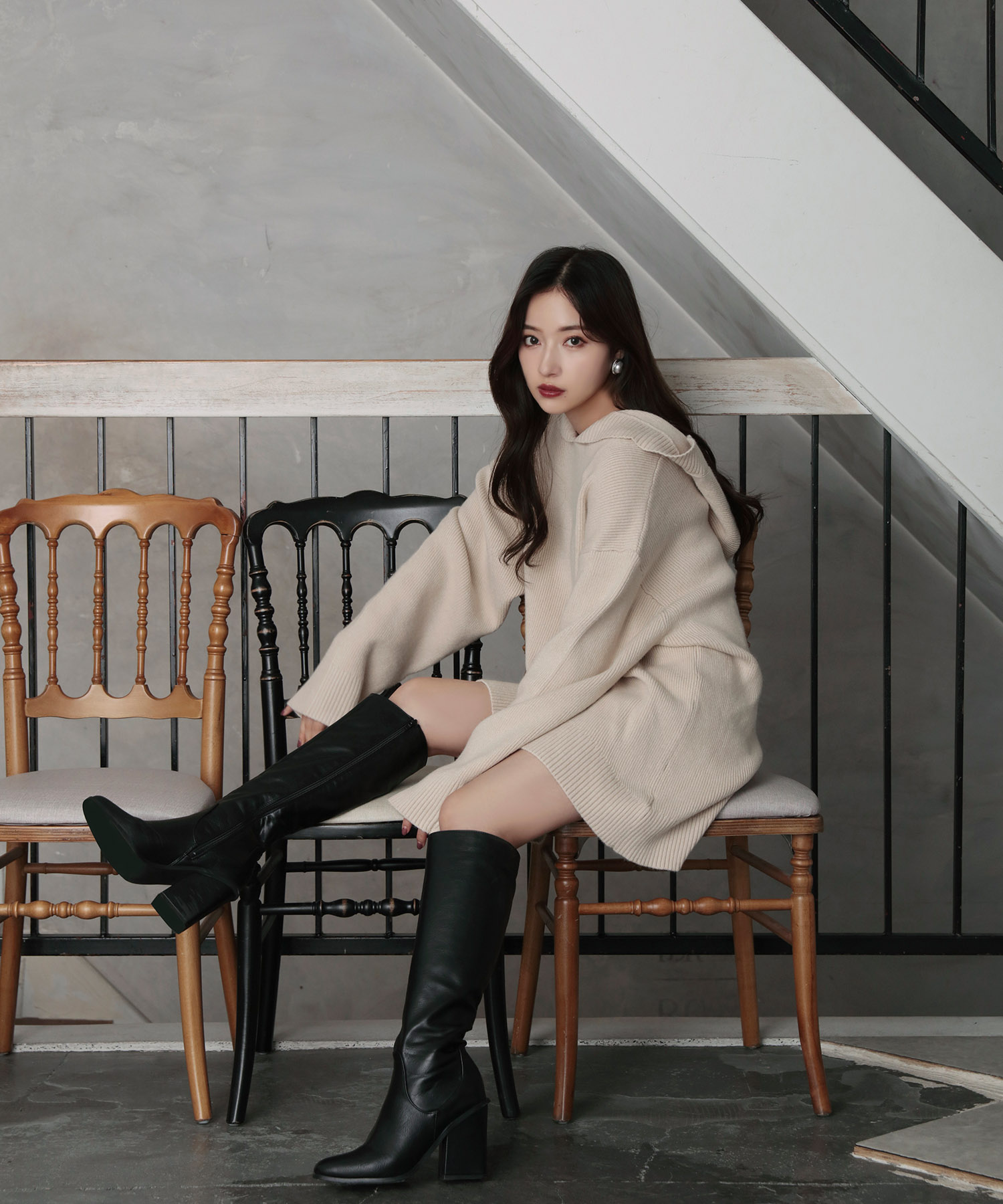 UNISEX ニットパーカー