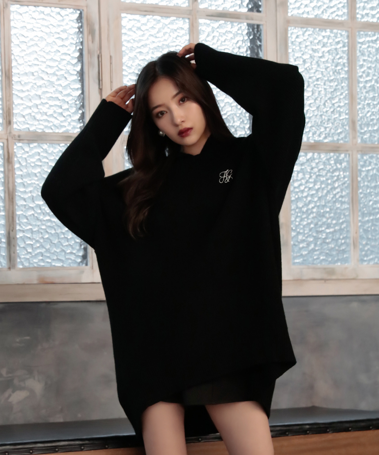 UNISEX ニットパーカー