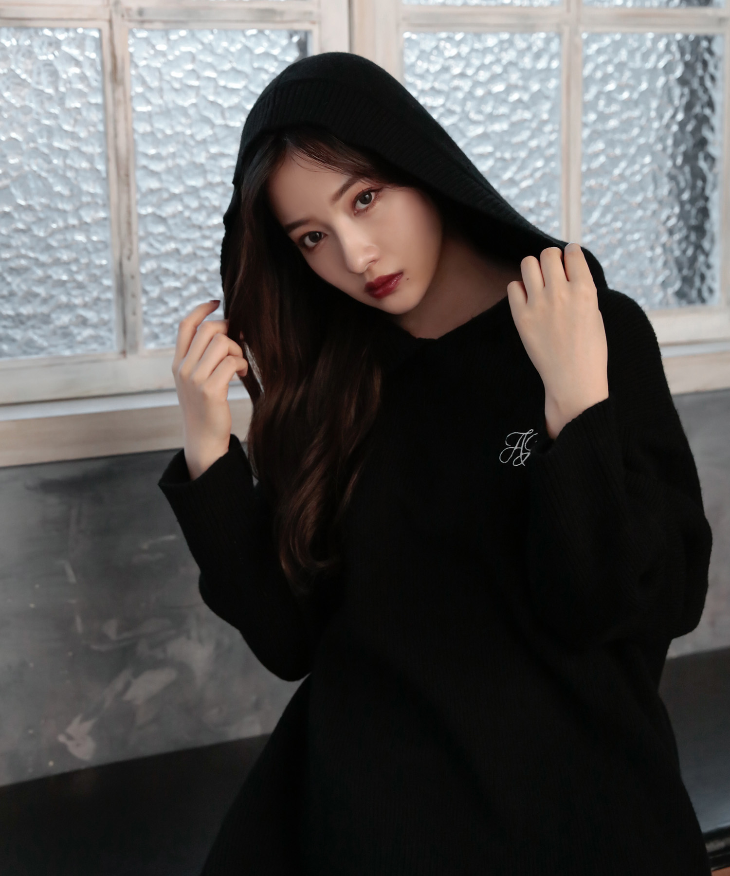 UNISEX ニットパーカー