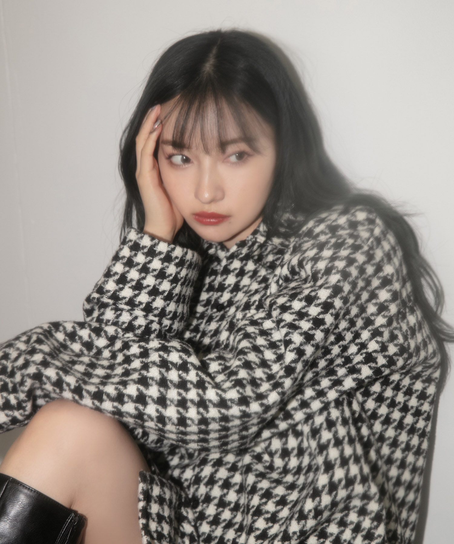 UNISEX  千鳥オーバーサイズシャツ