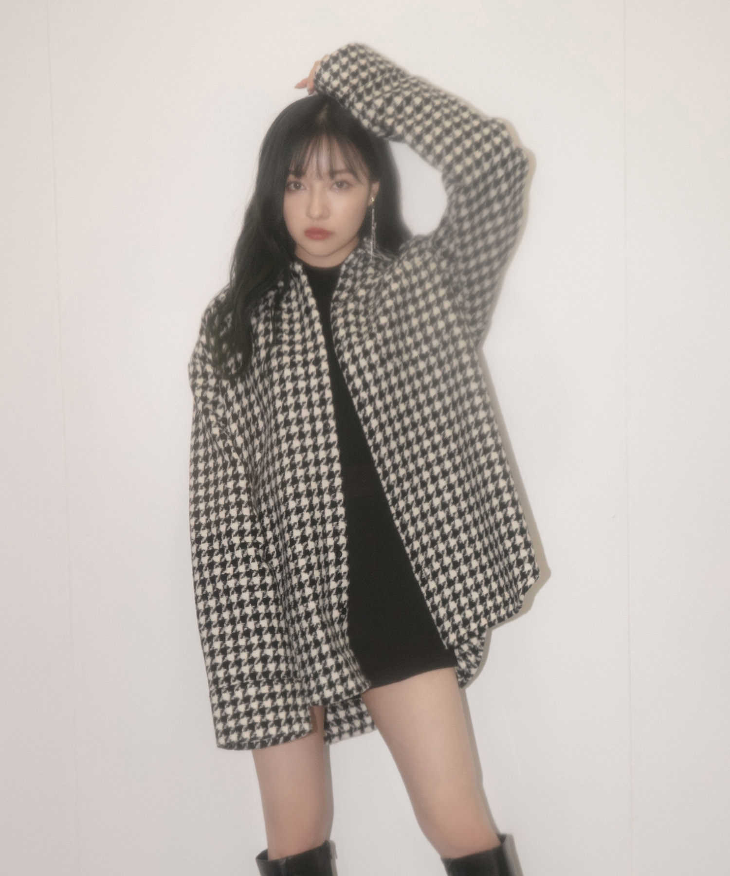 UNISEX  千鳥オーバーサイズシャツ