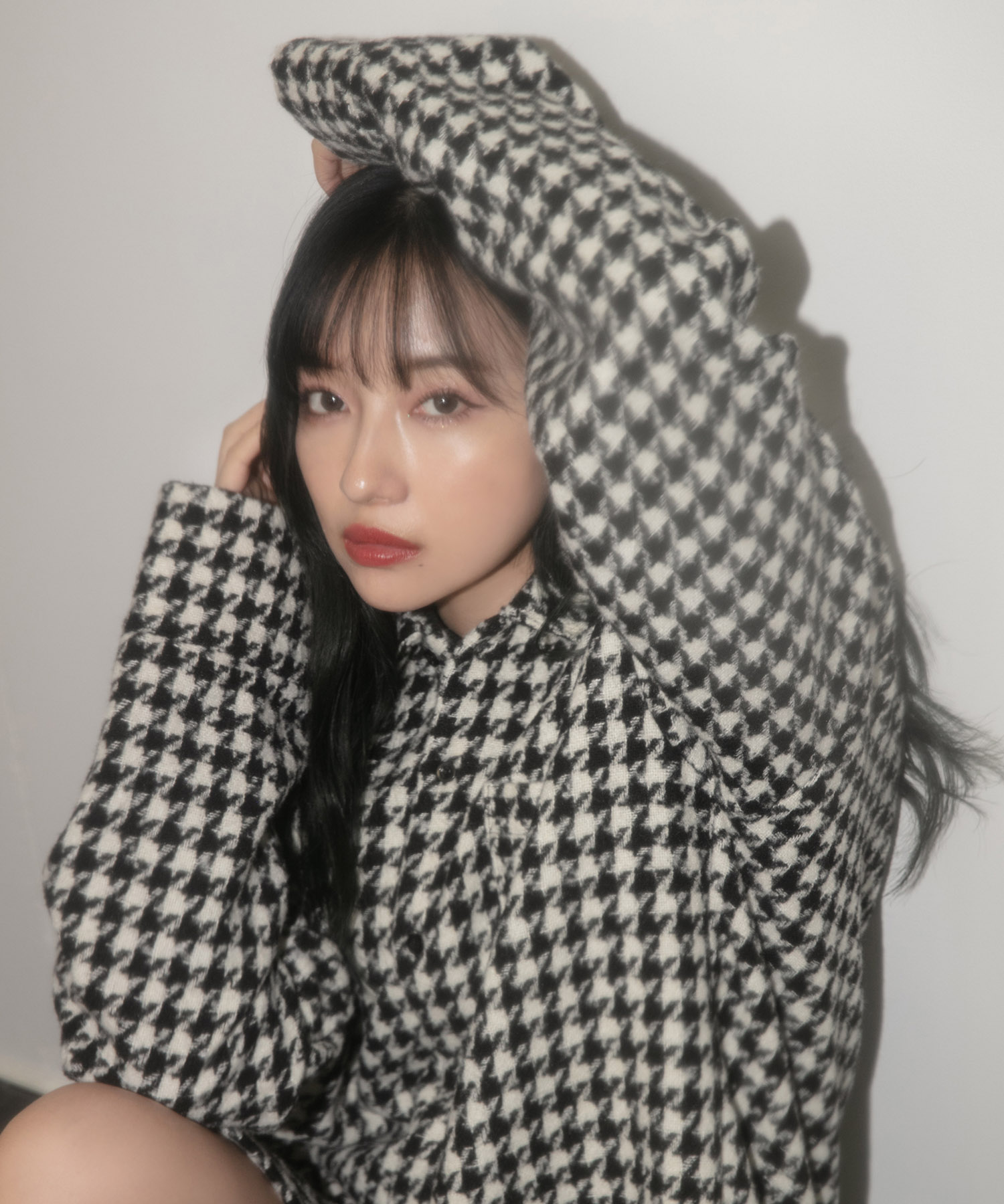 UNISEX  千鳥オーバーサイズシャツ