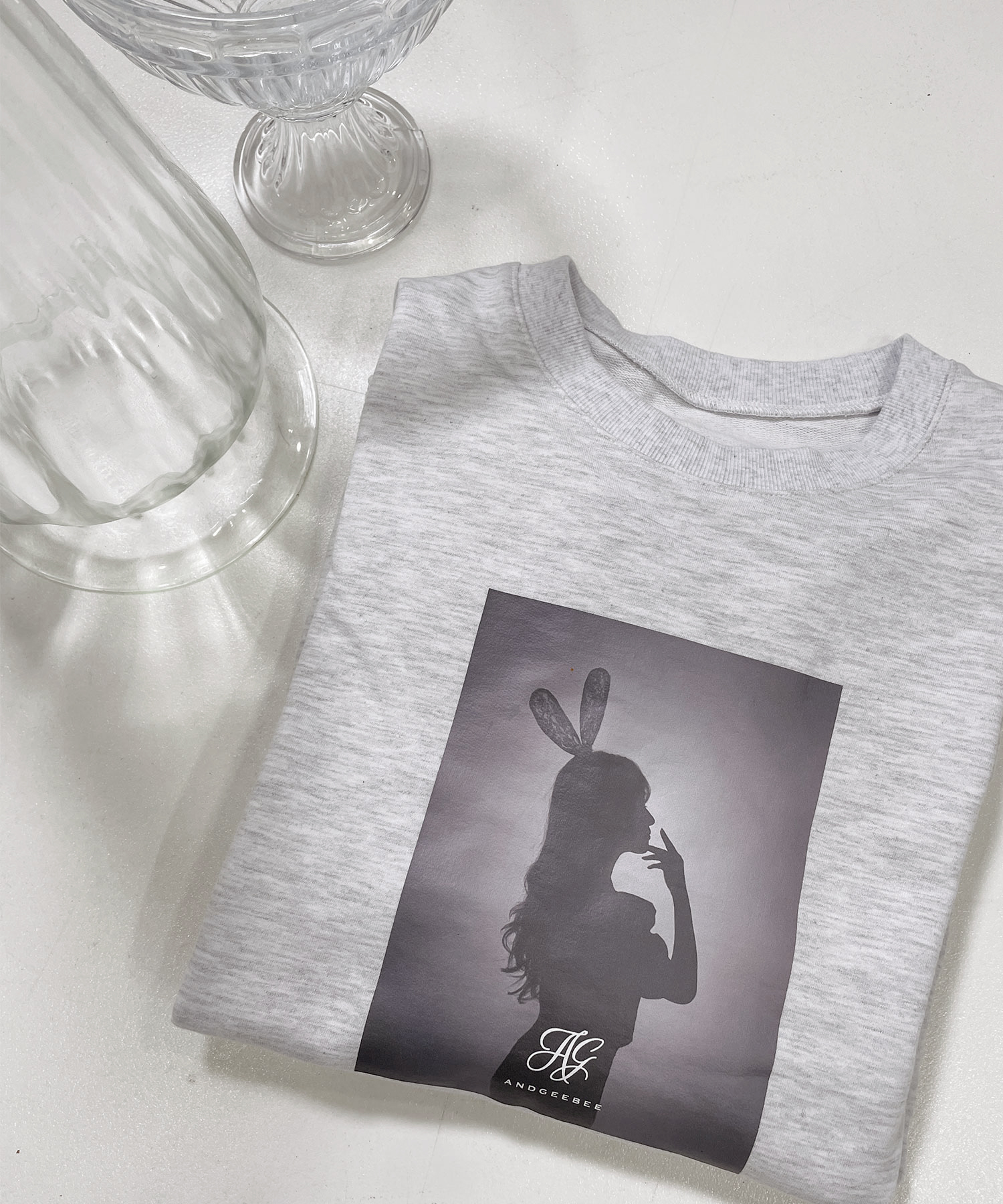 UNISEX バニーシルエットロンT