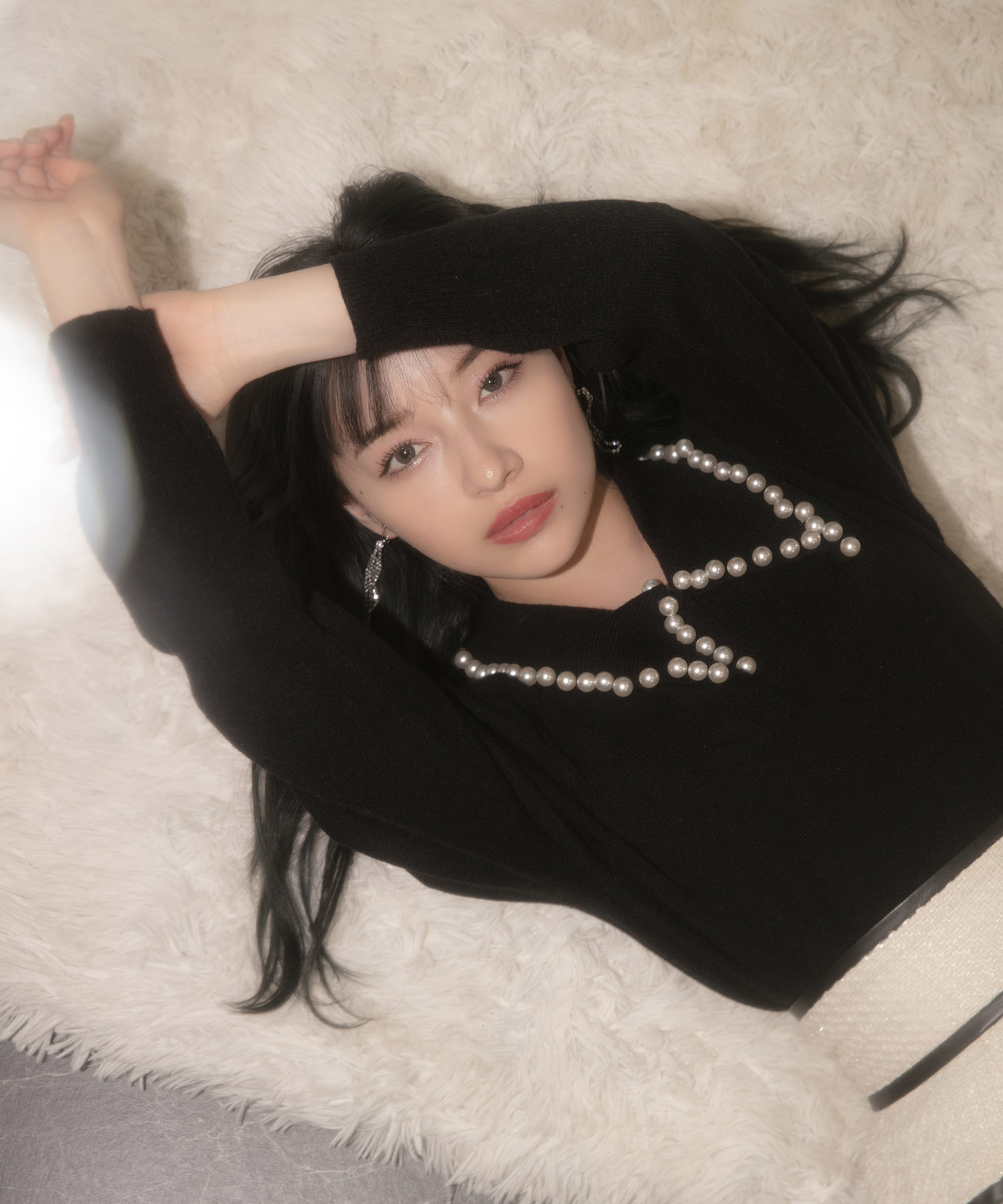 パールカラーニット