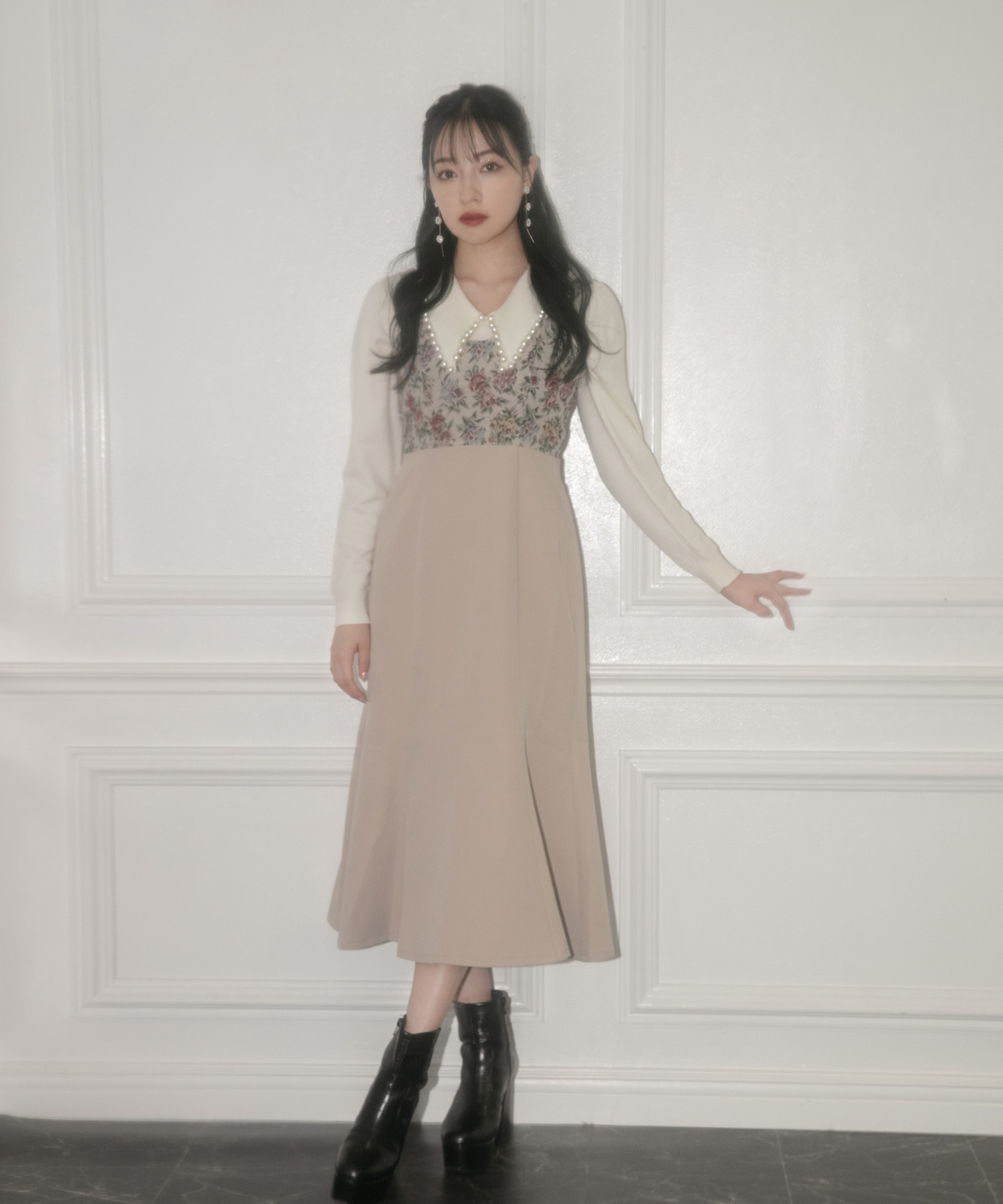 パールカラーニット