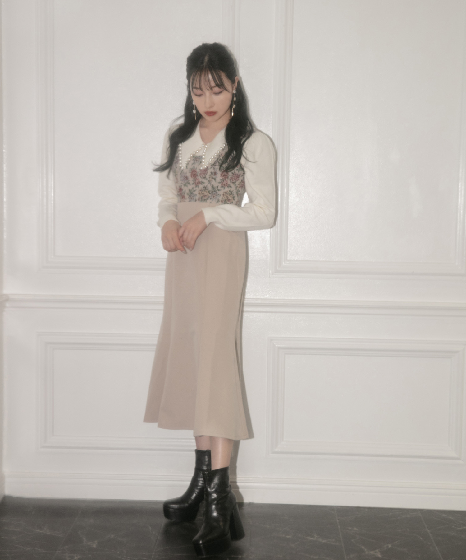 パールカラーニット