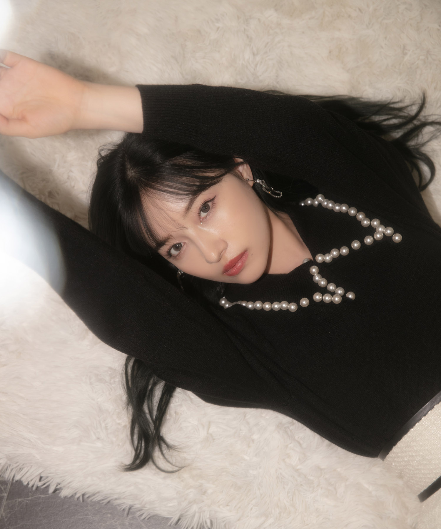 パールカラーニット