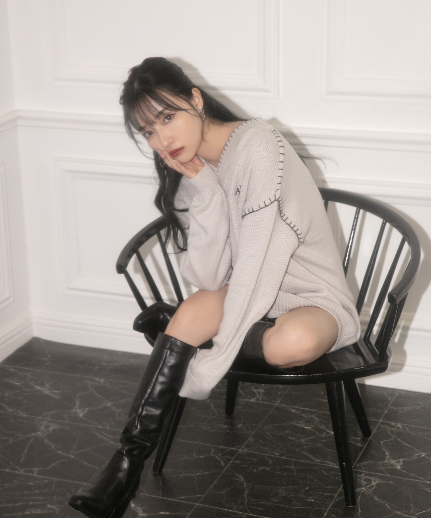 UNISEX ステッチニット