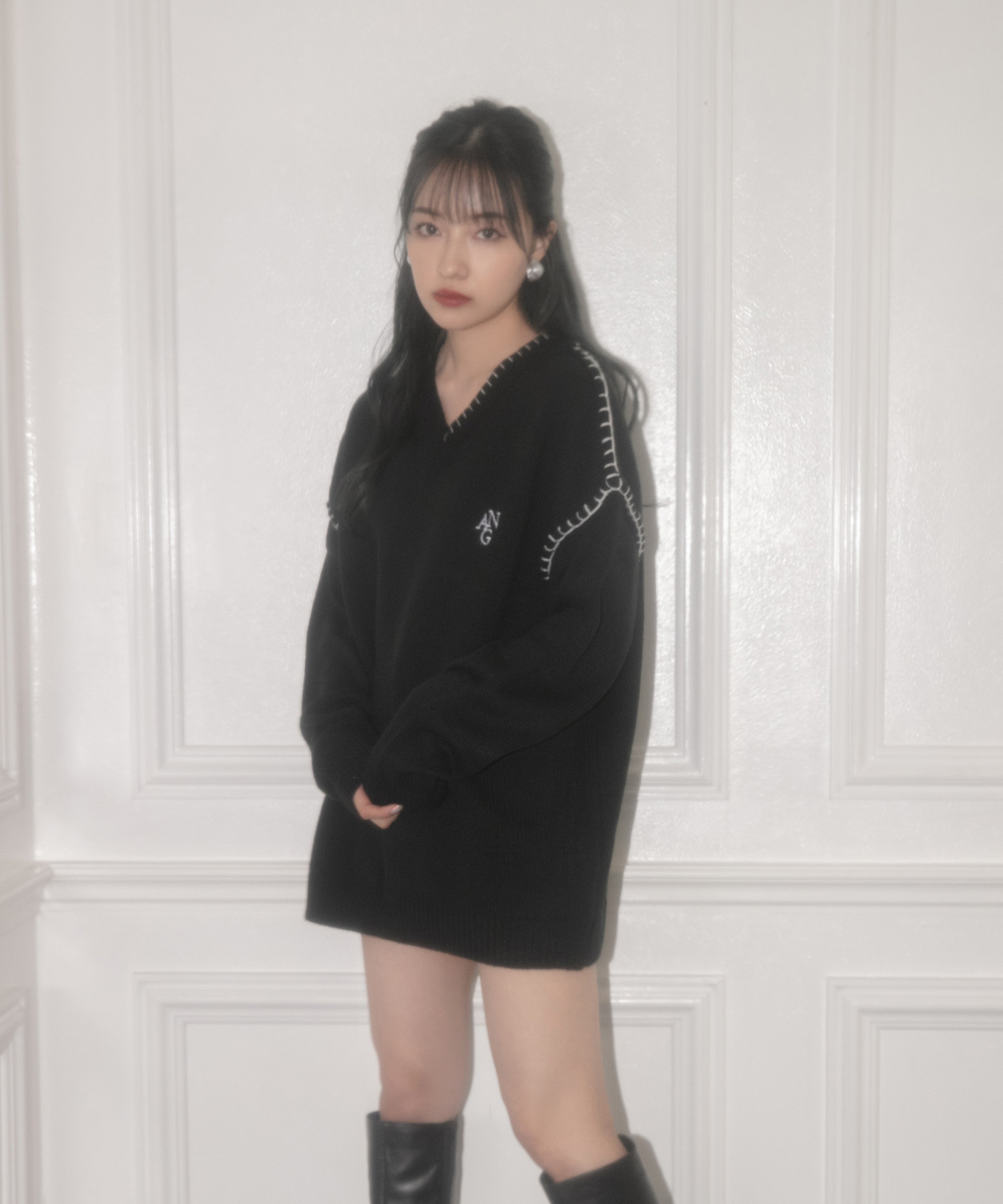 UNISEX ステッチニット