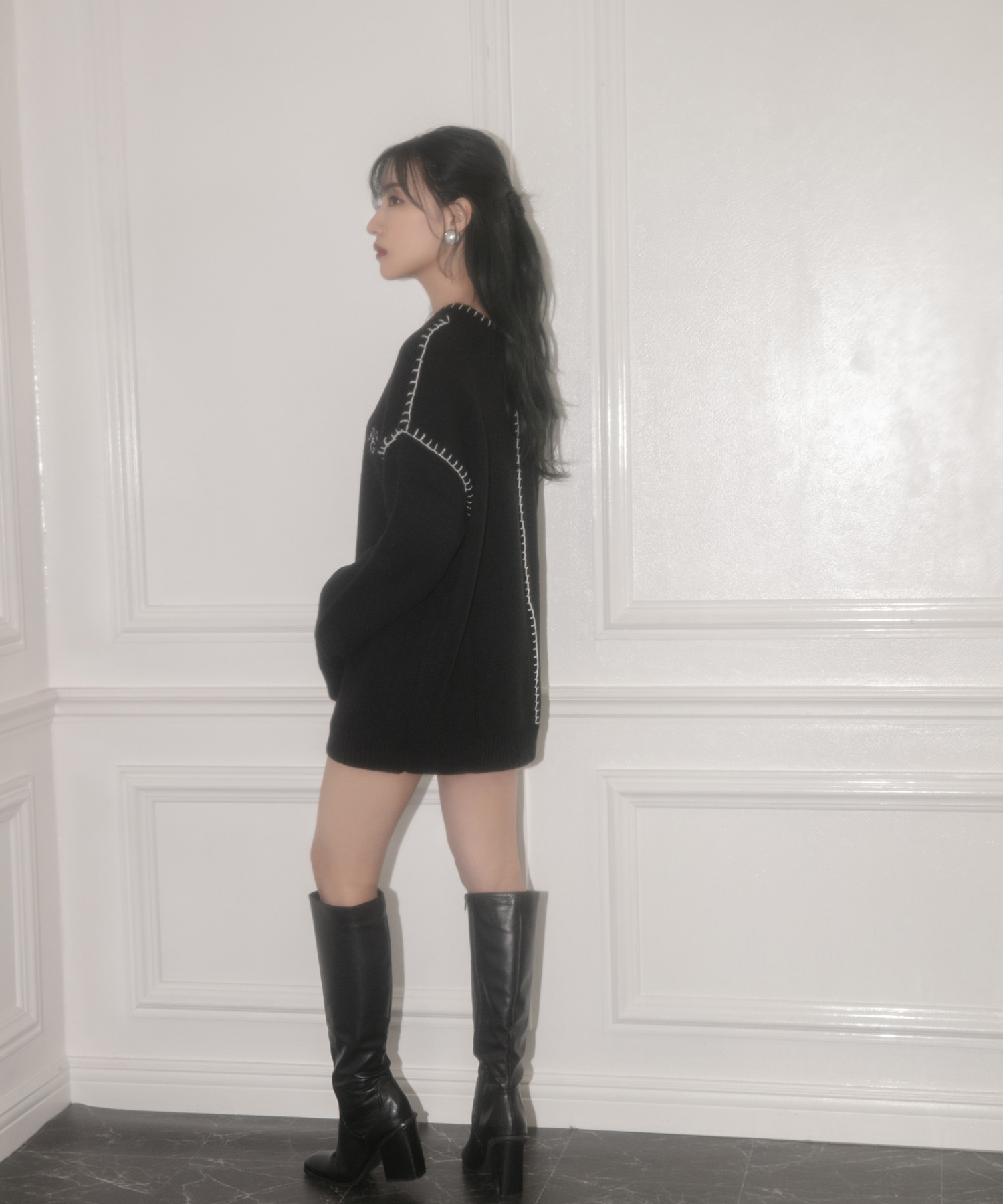 UNISEX ステッチニット