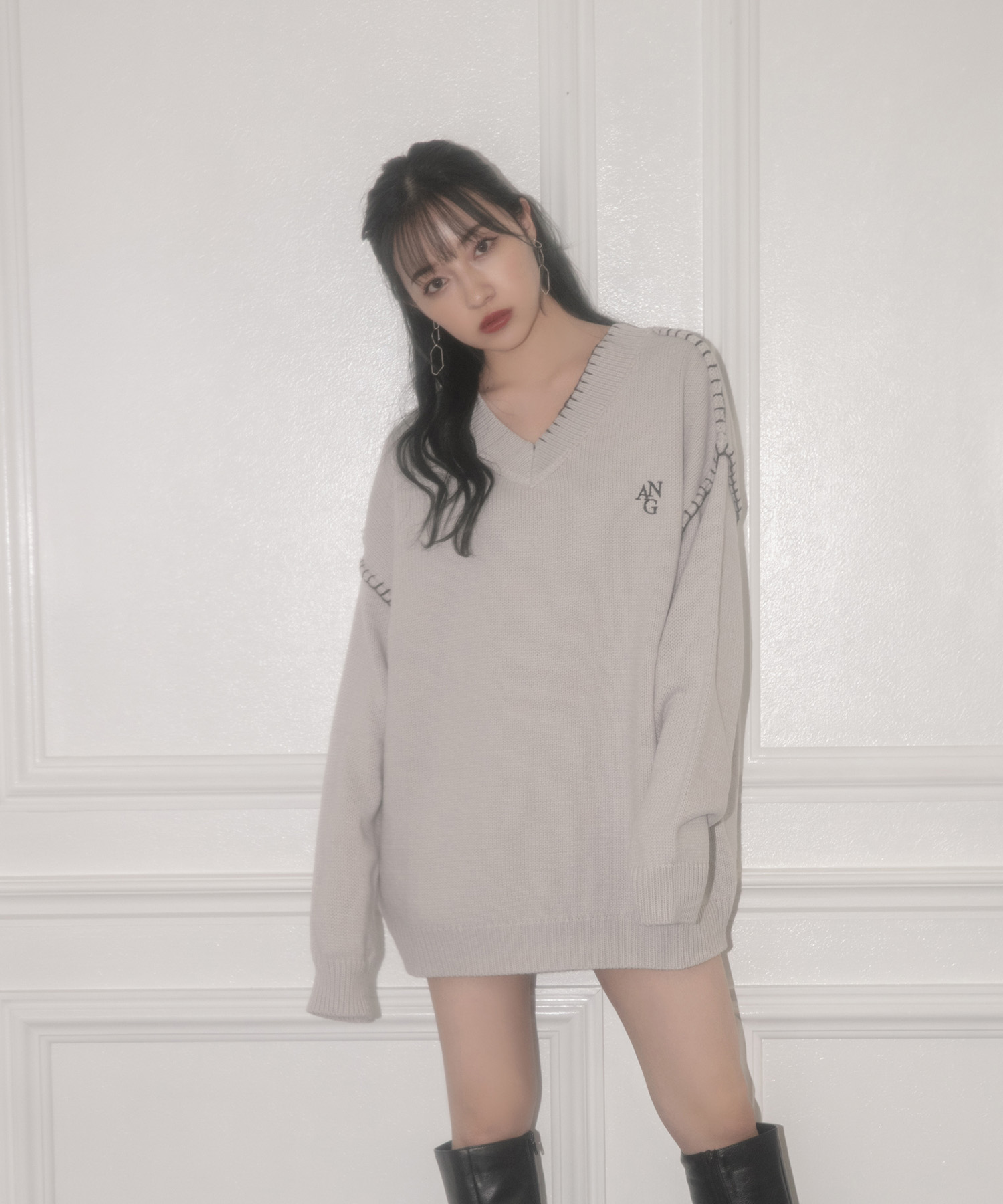 UNISEX ステッチニット