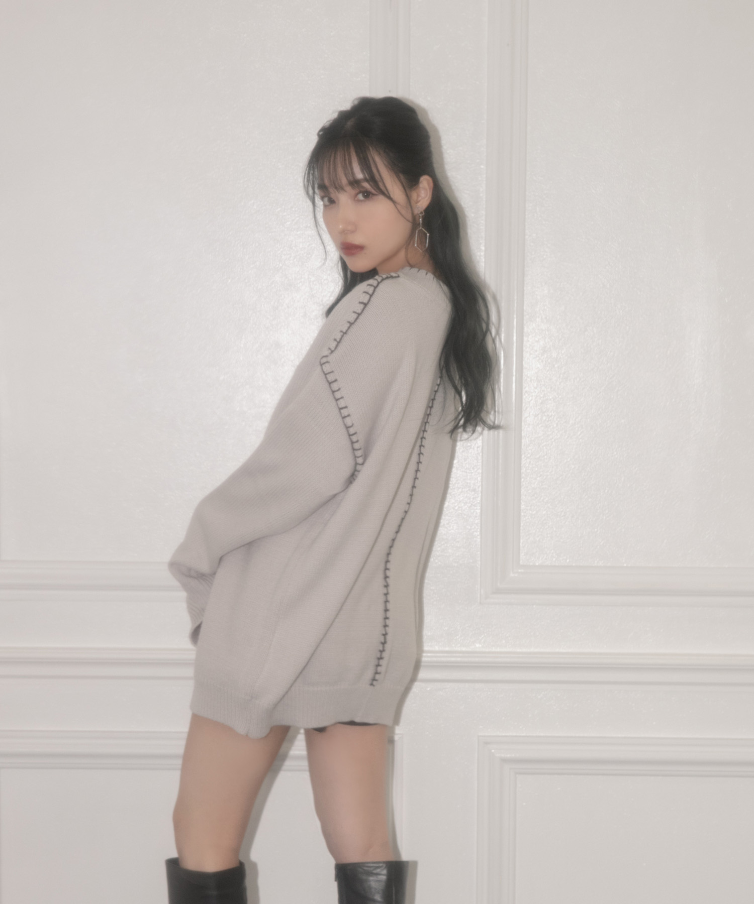 UNISEX ステッチニット