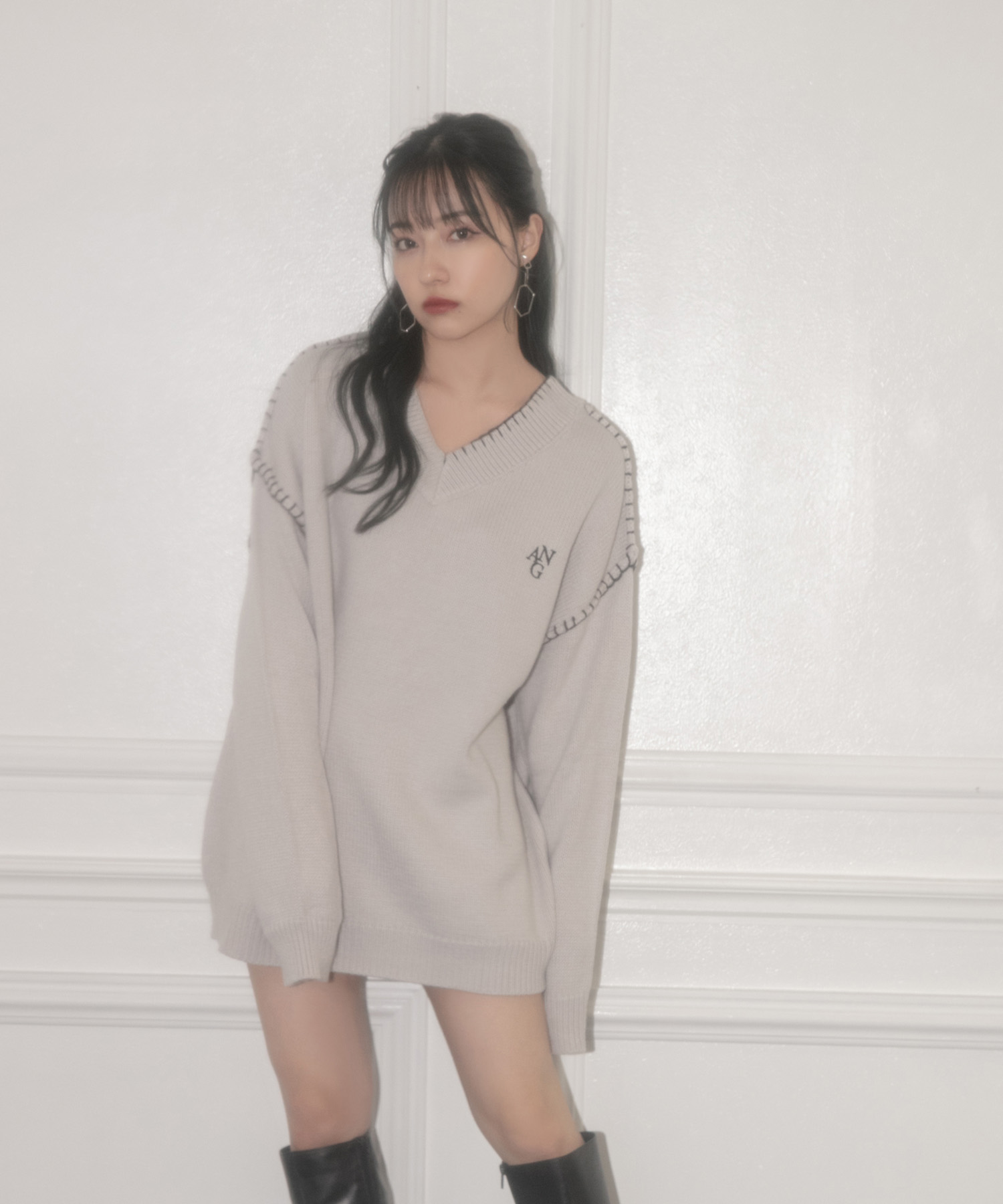 UNISEX ステッチニット