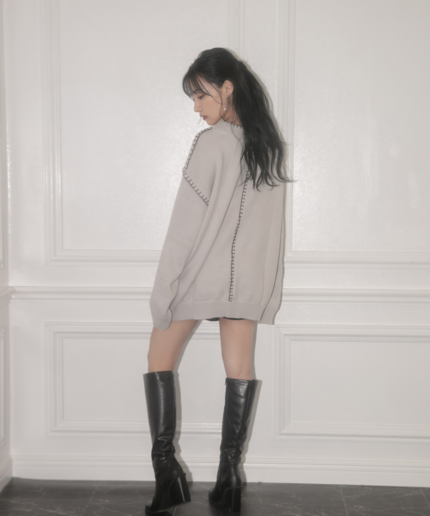 UNISEX ステッチニット