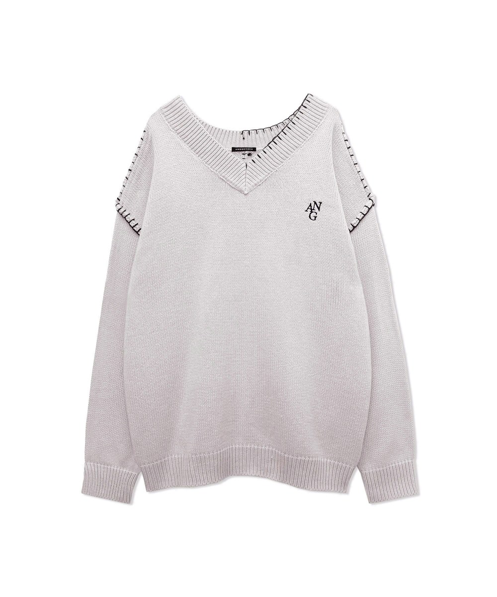 UNISEX ステッチニット