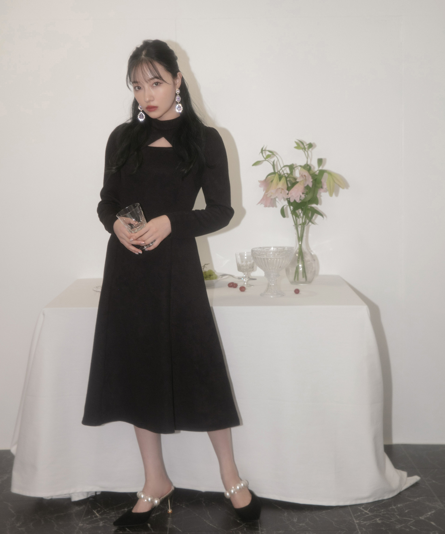 フロントオープンカットワンピ