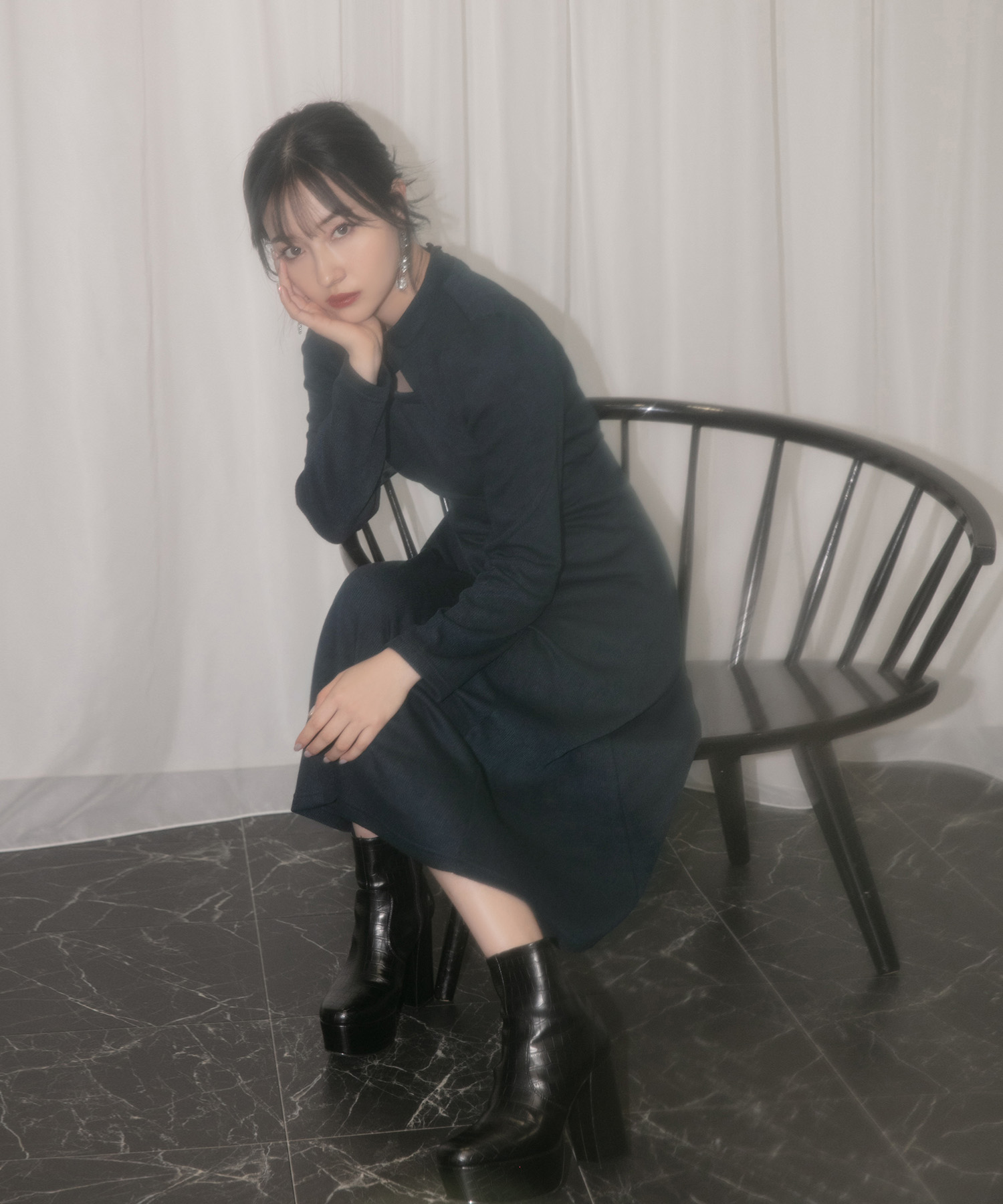 フロントオープンカットワンピ