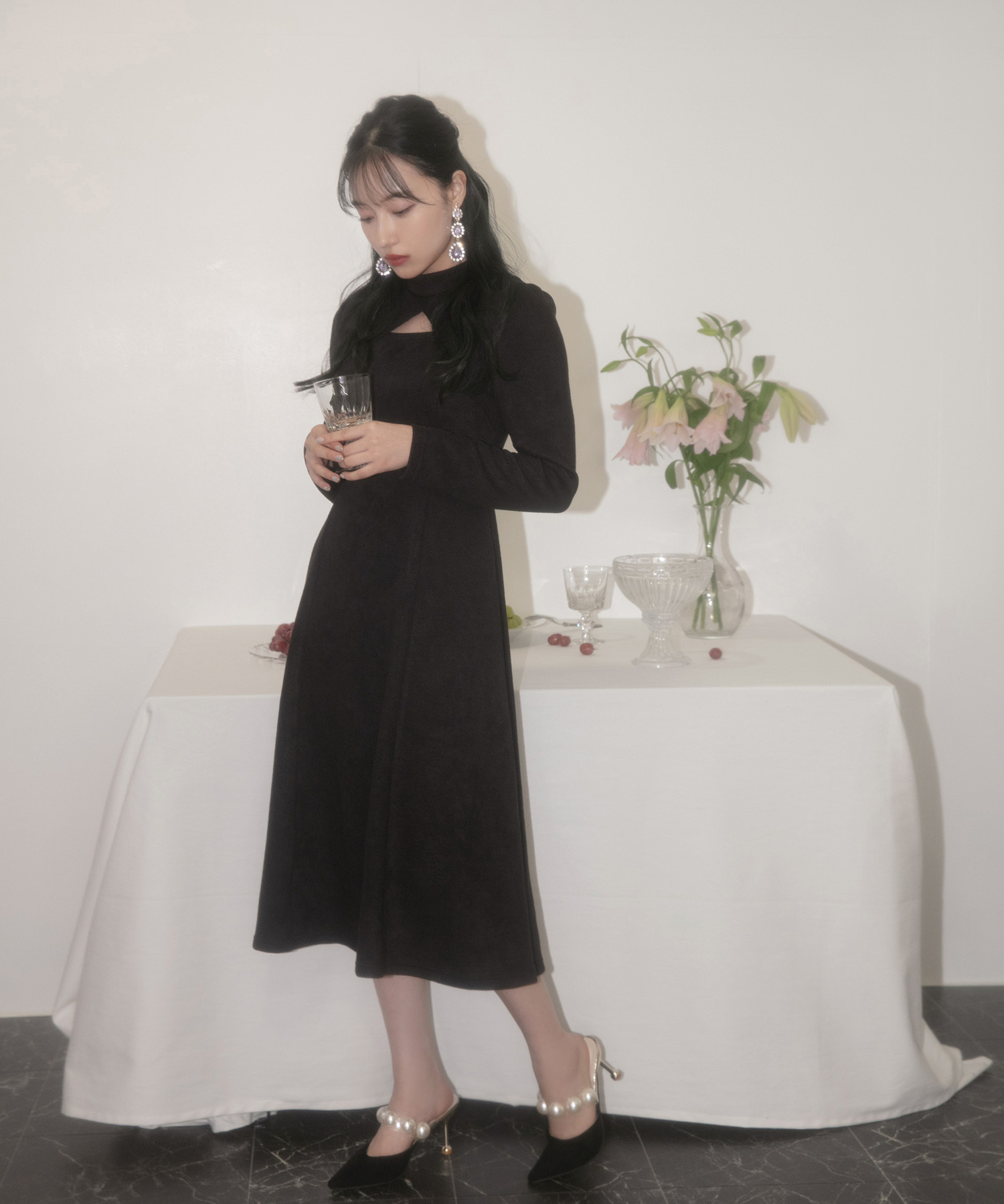 フロントオープンカットワンピ