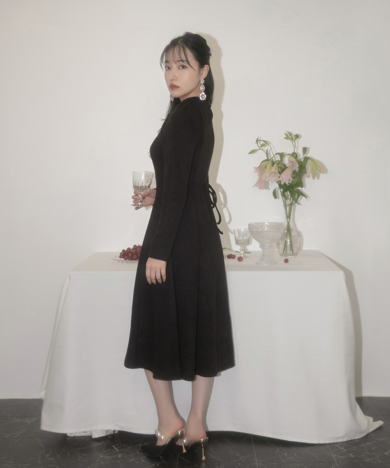 フロントオープンカットワンピ