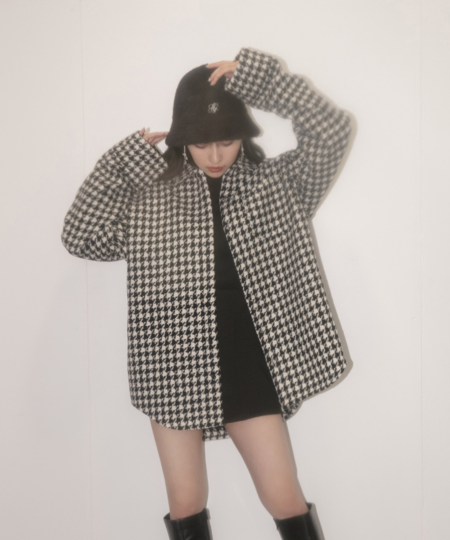 シャギーバケットハット