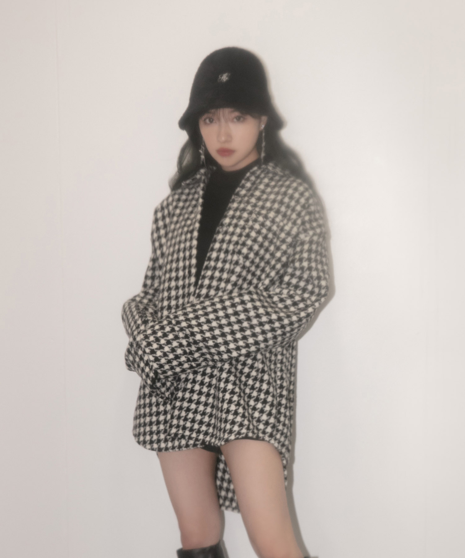 シャギーバケットハット