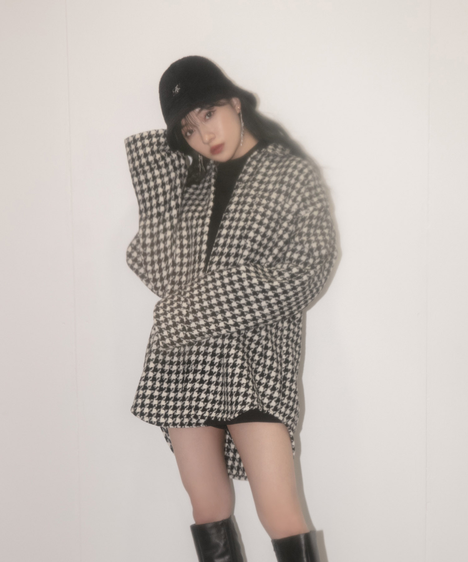 シャギーバケットハット