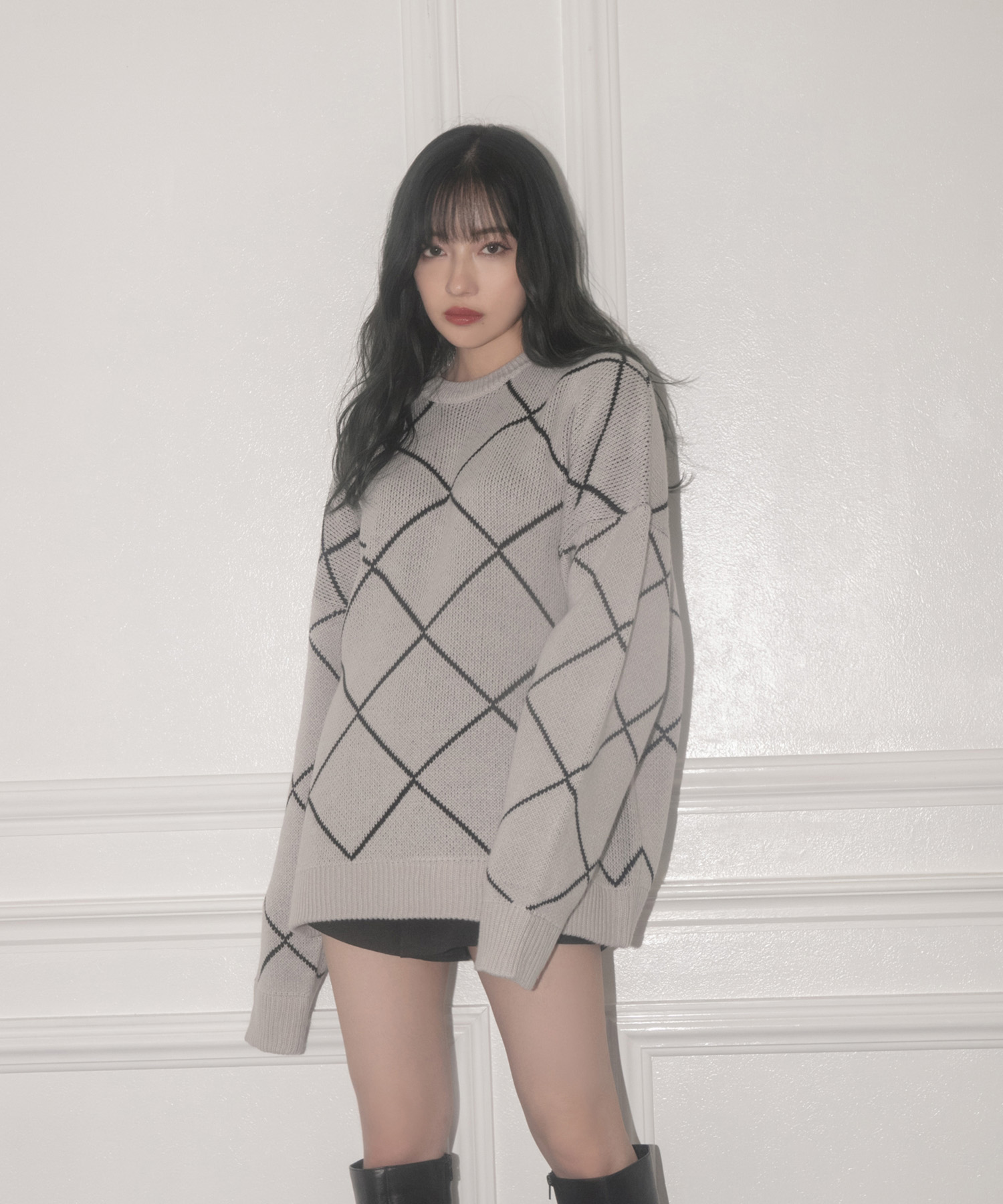 UNISEX ダイヤニット