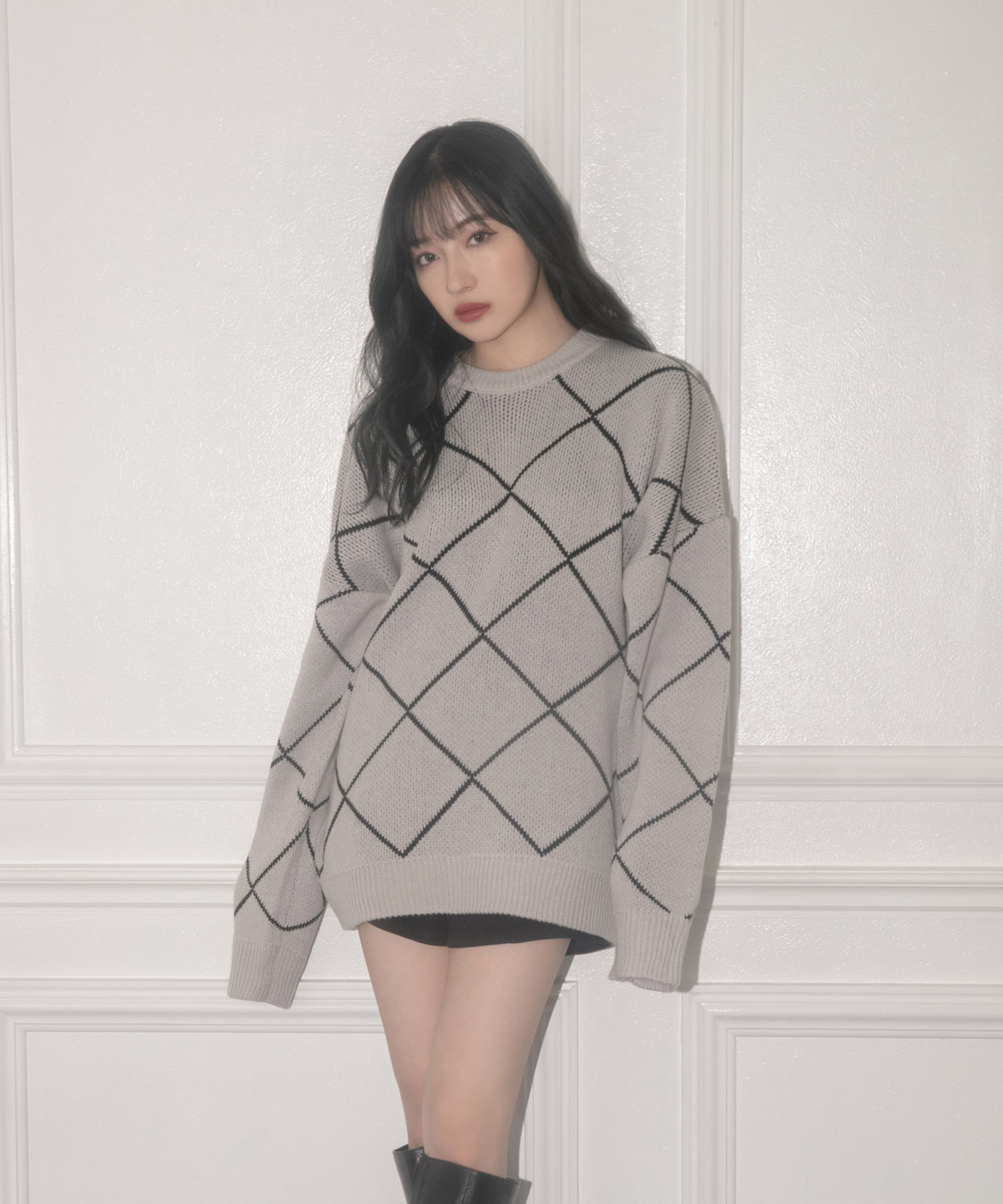 UNISEX ダイヤニット