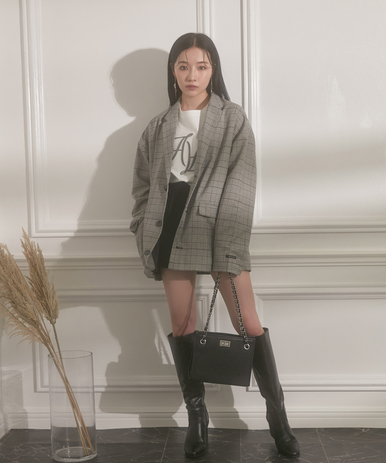 SELECT スクエアショルダーバッグ