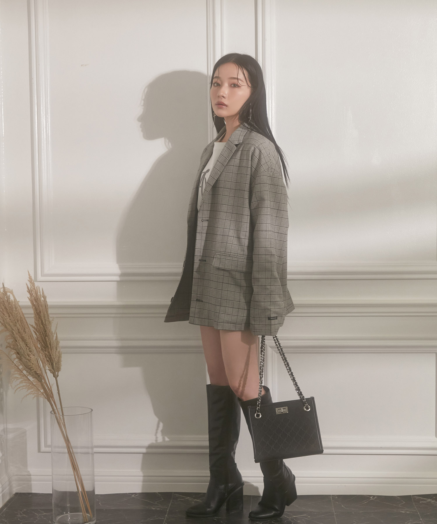 SELECT スクエアショルダーバッグ