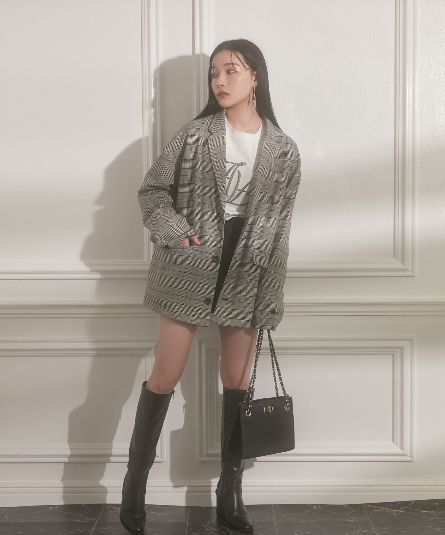 SELECT スクエアショルダーバッグ