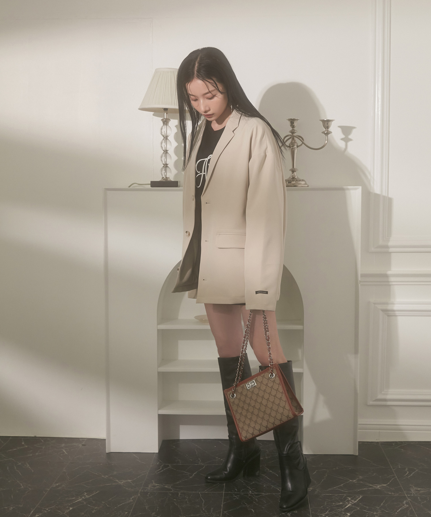 SELECT スクエアショルダーバッグ