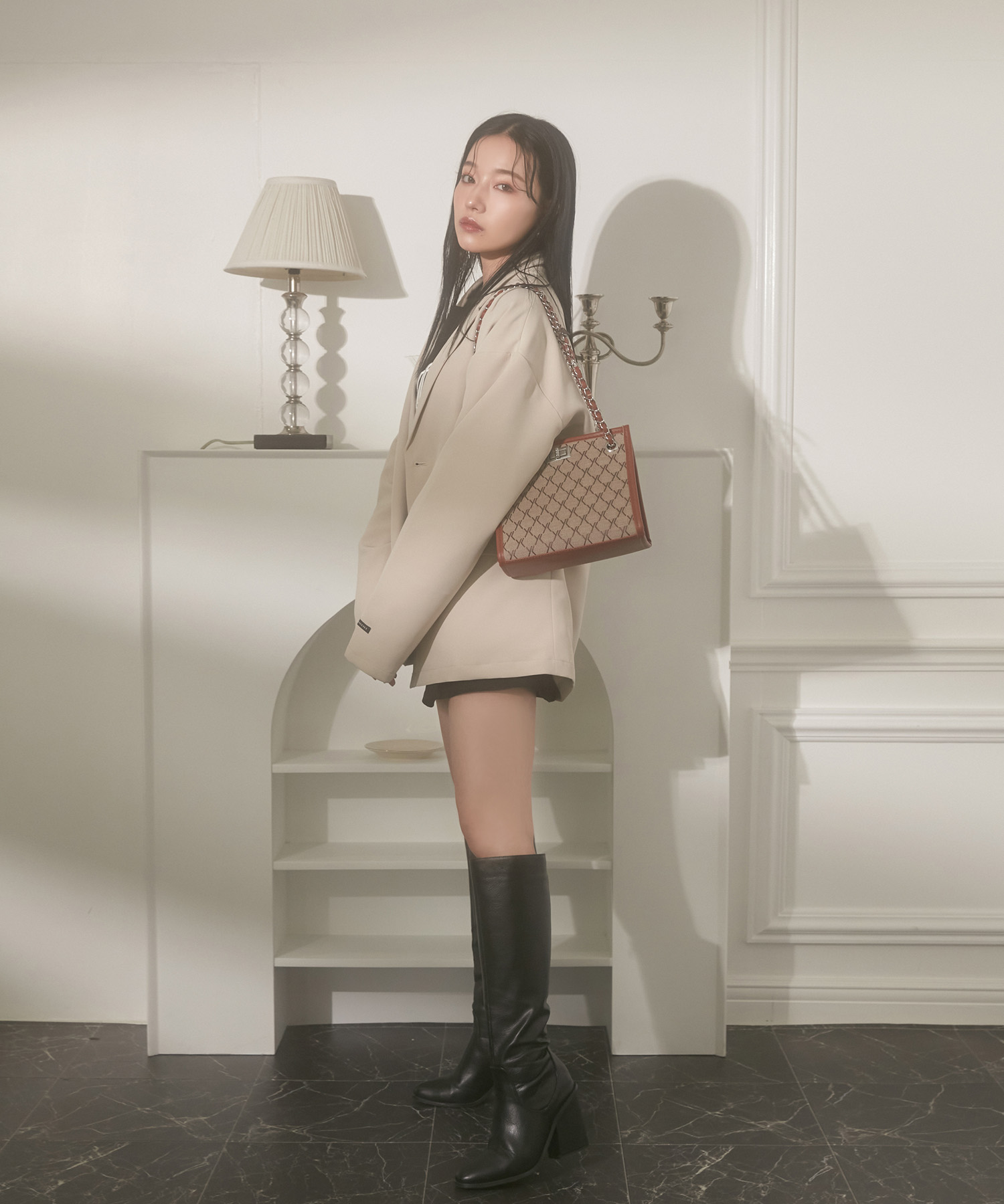 SELECT スクエアショルダーバッグ