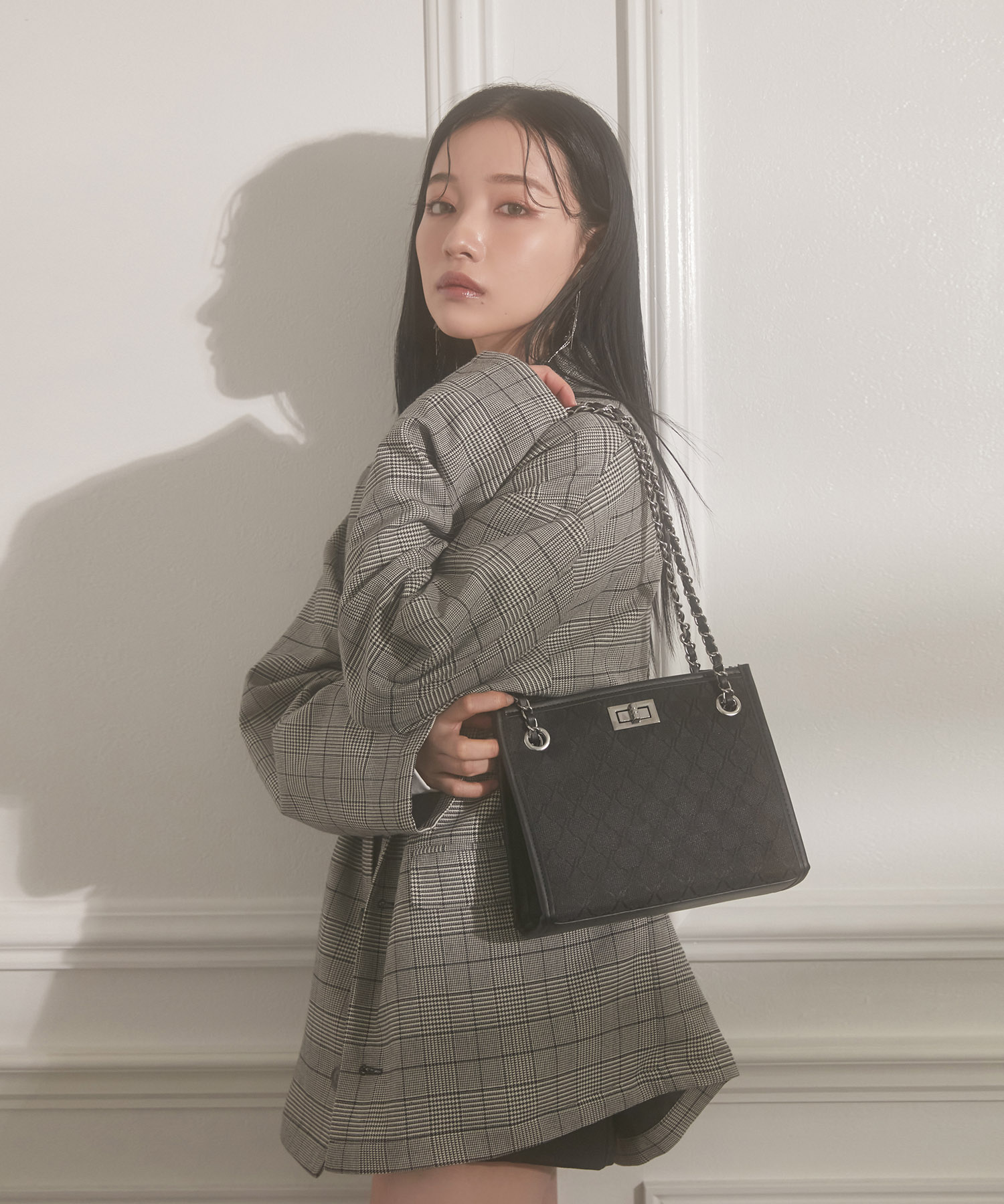 SELECT スクエアショルダーバッグ