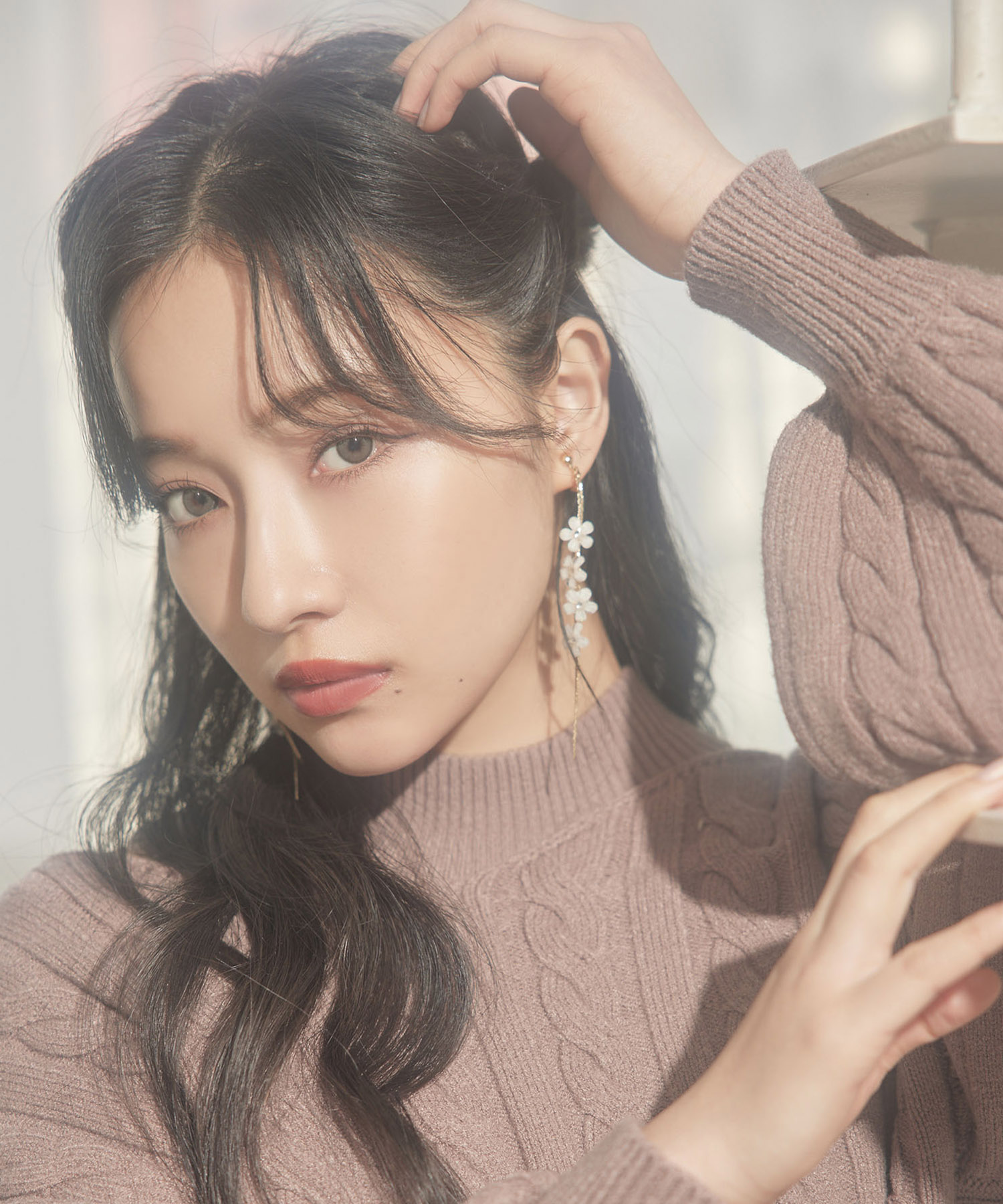 SELECT ホワイトフラワーイヤリング