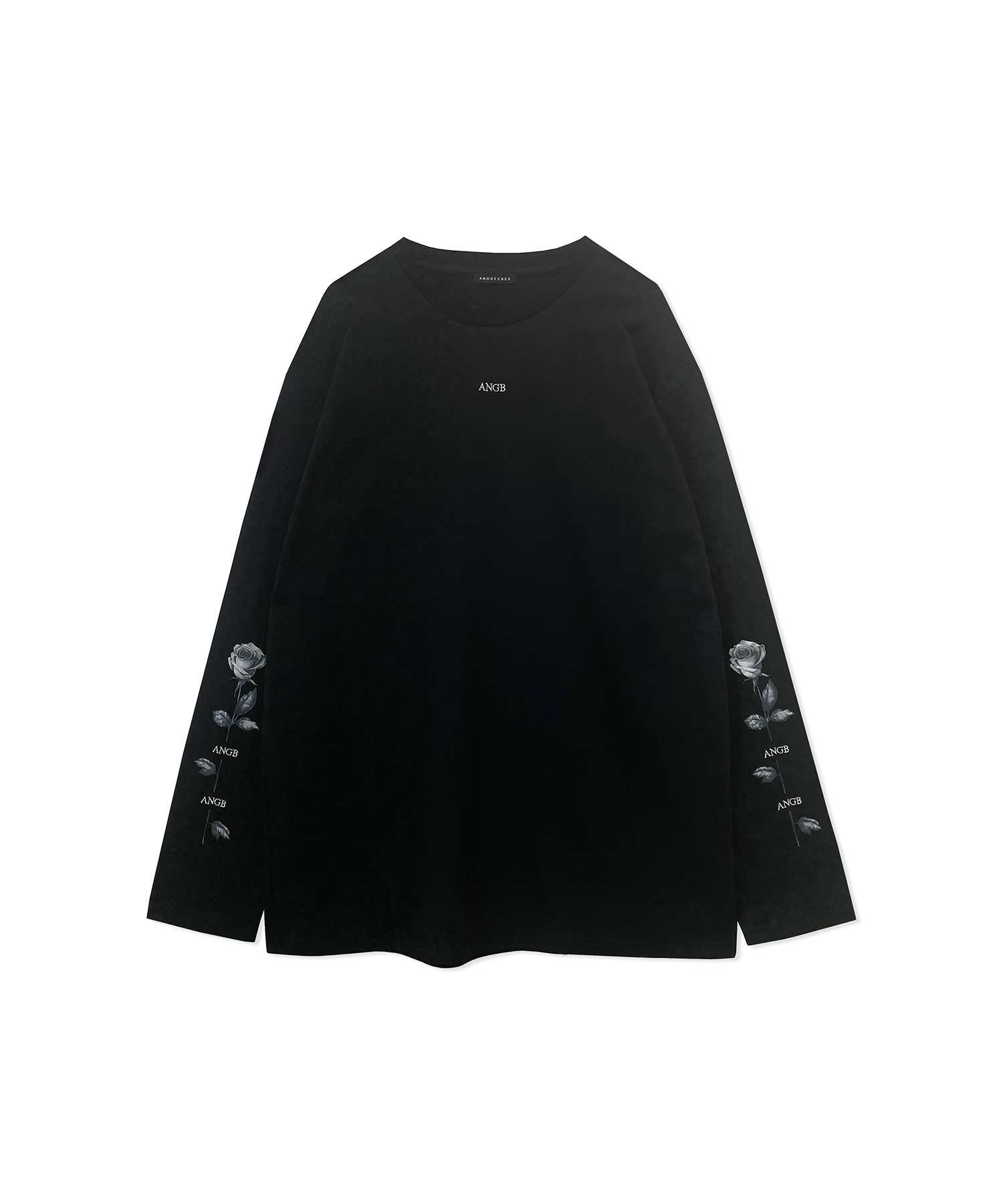 UNISEX ローズスリーブロンT