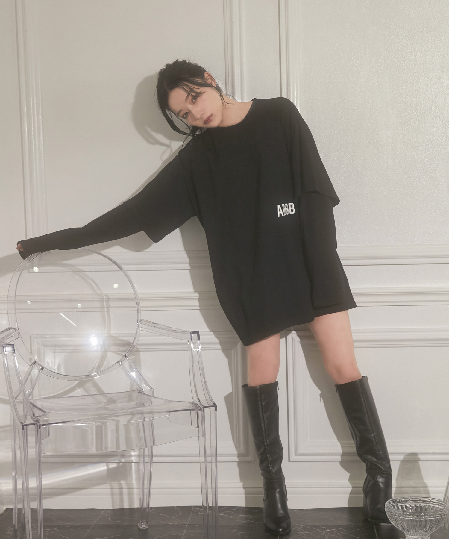 UNISEX レイヤードスリーブロンT – BUNNY APARTMENT