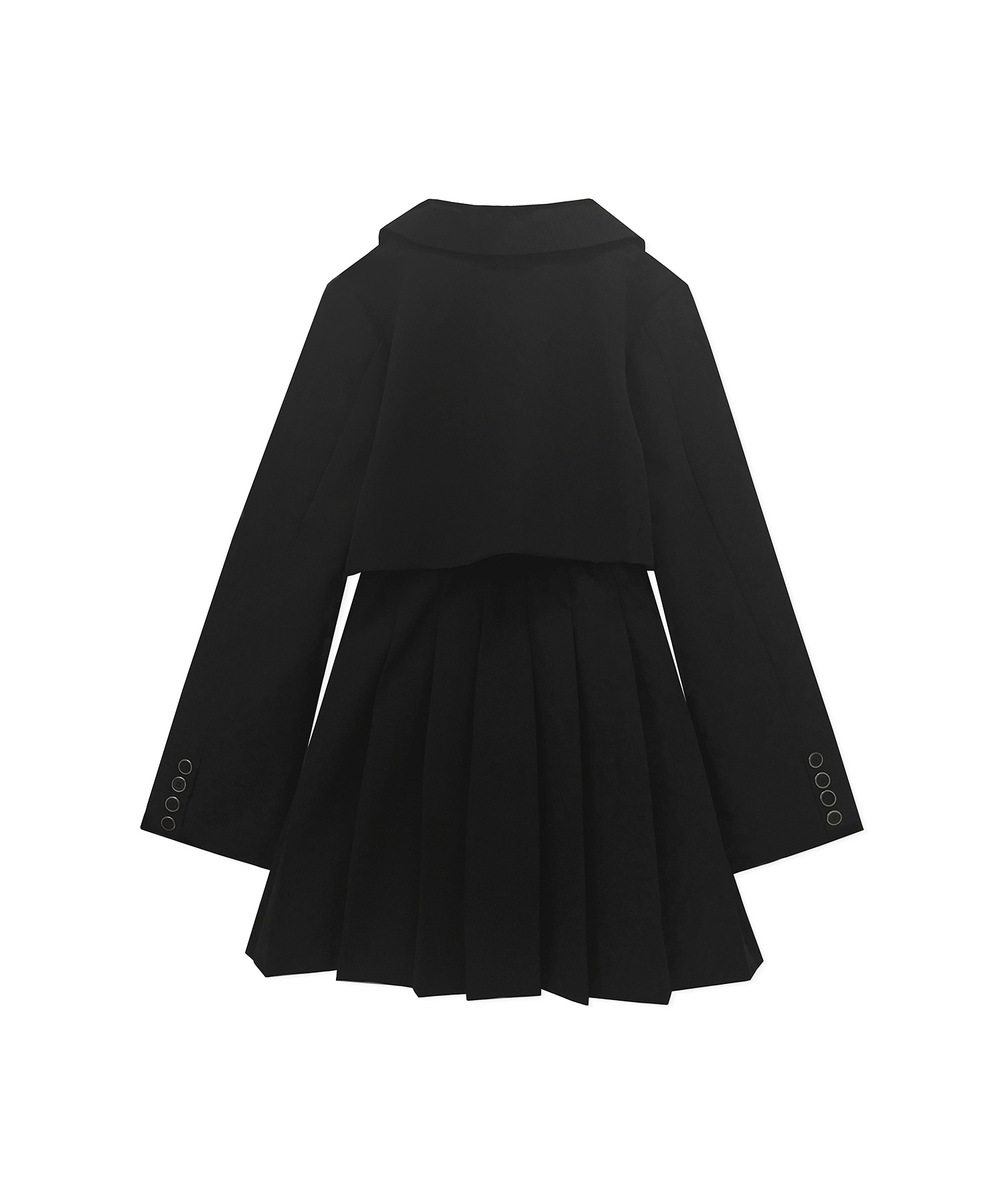 ジャケットプリーツワンピ