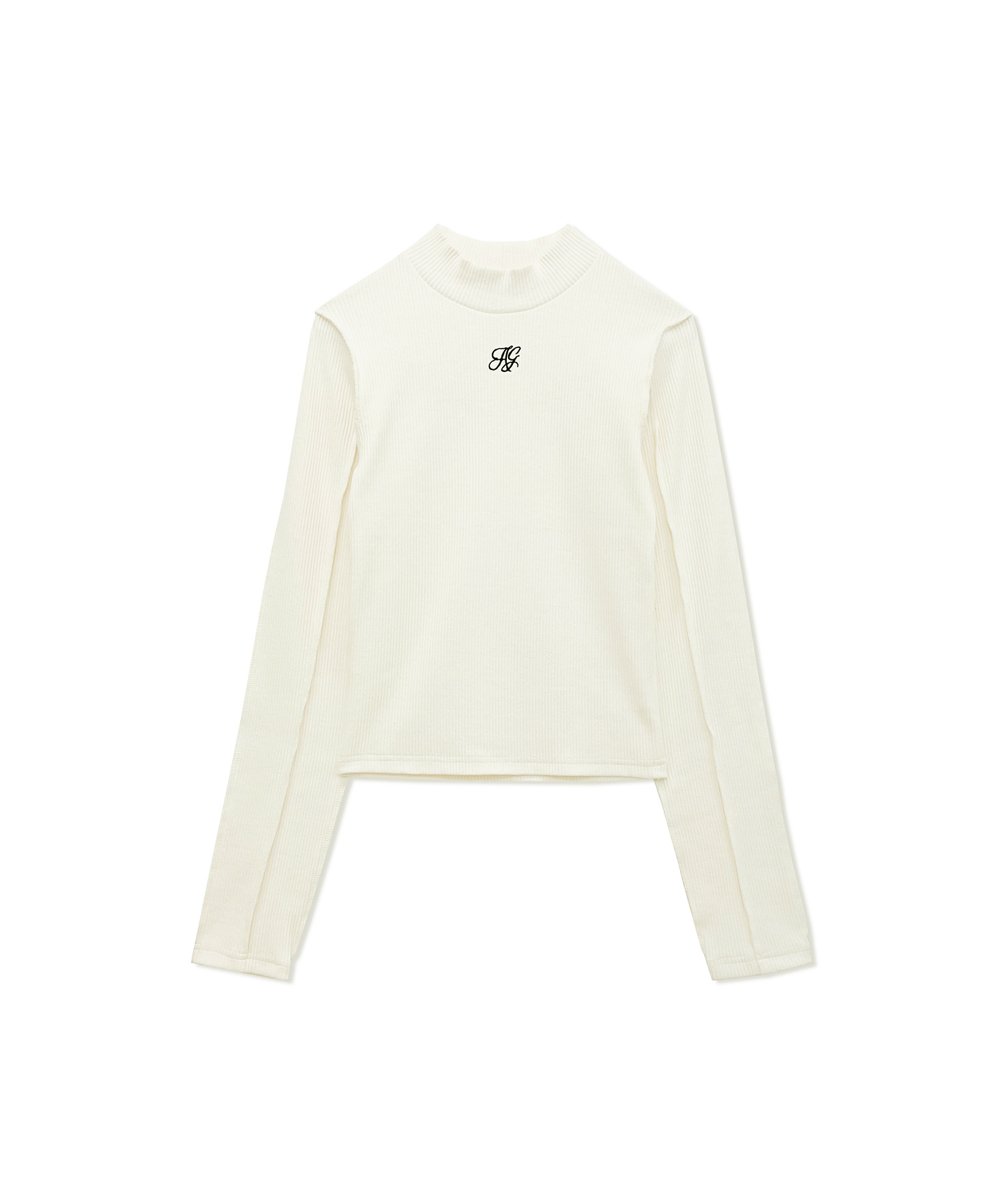 mina.t 専用ANUKE Layered Rib Tops ホワイト mina.t 専用ANUKE Layered Rib Tops ホワイト（LONG SLEEVE RIB