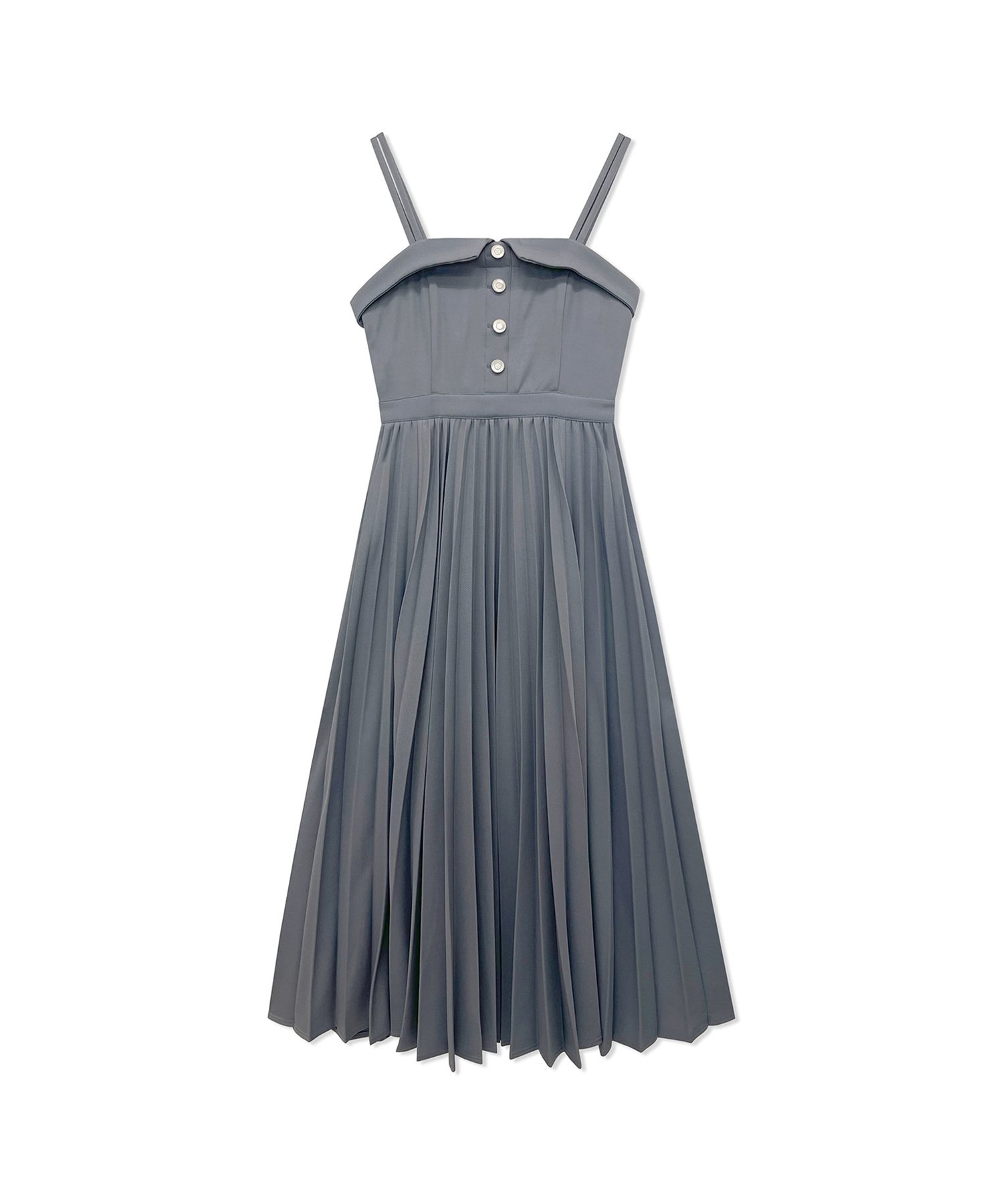 プリーツキャミワンピ