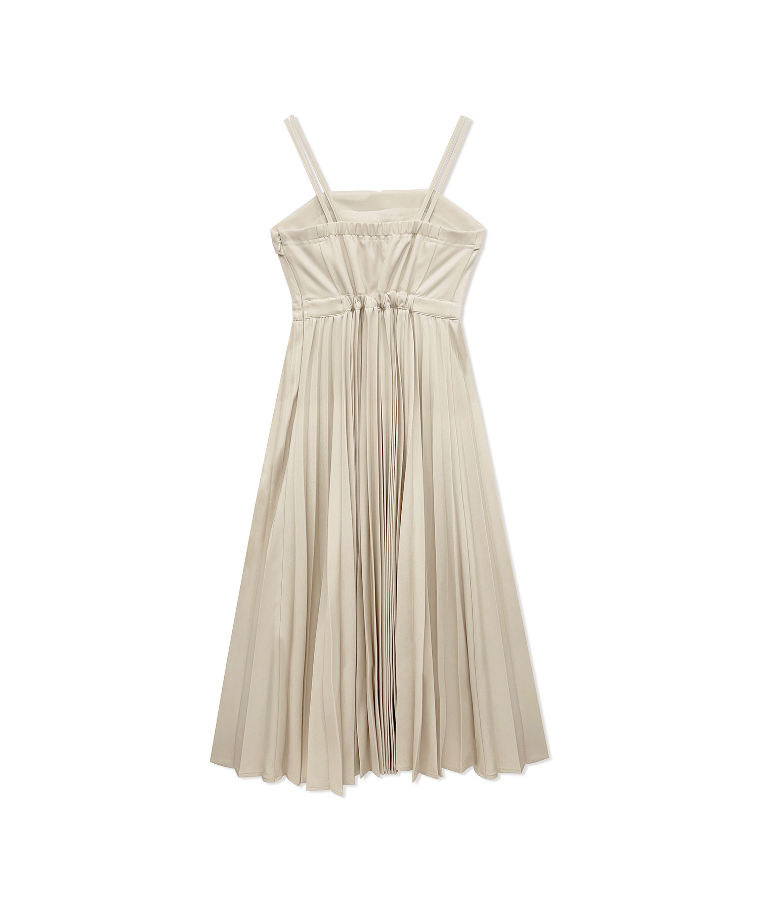 プリーツキャミワンピ