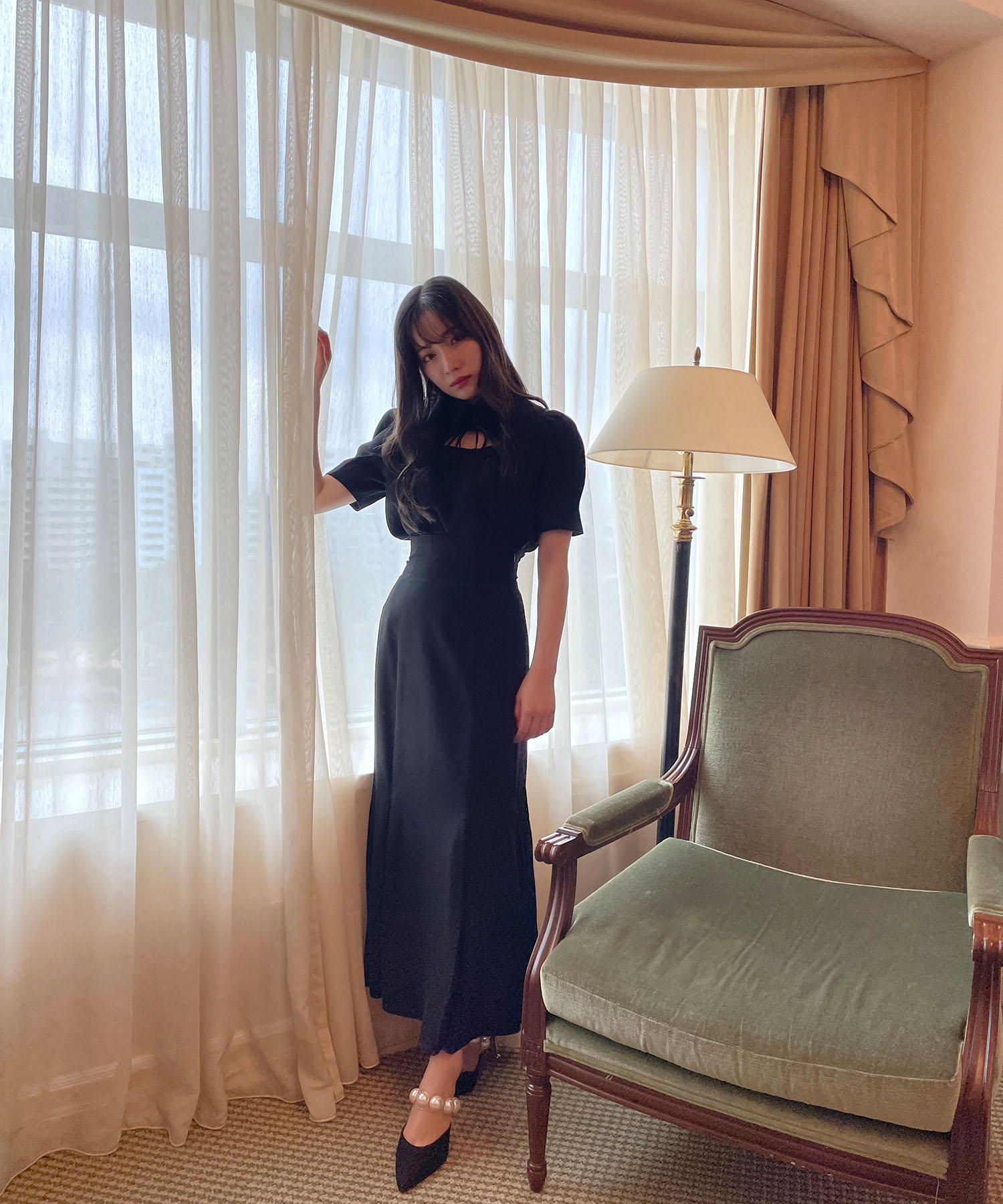 フレアマーメイドスカート